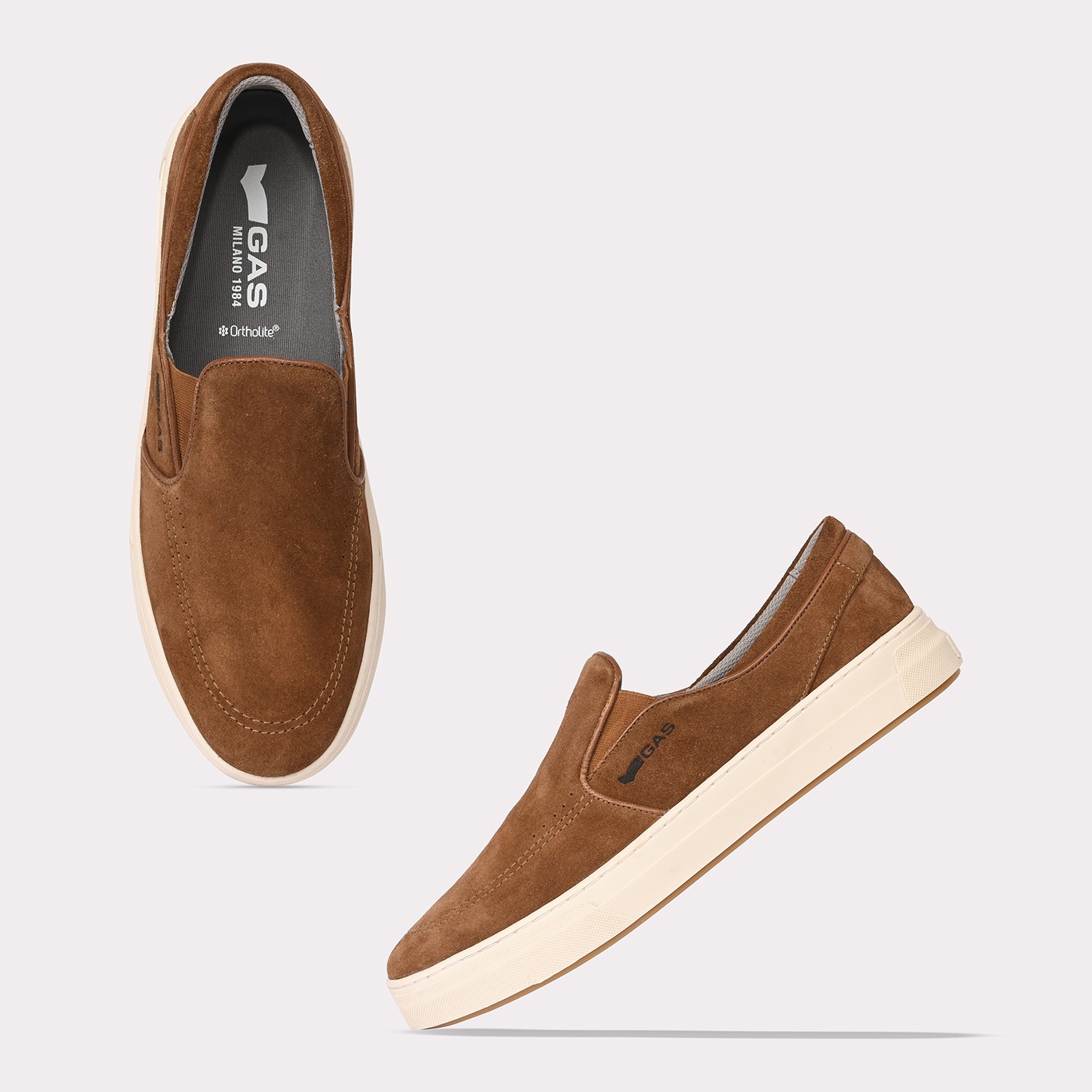 GAS | Men Zippi Brown Casual Loafers|5