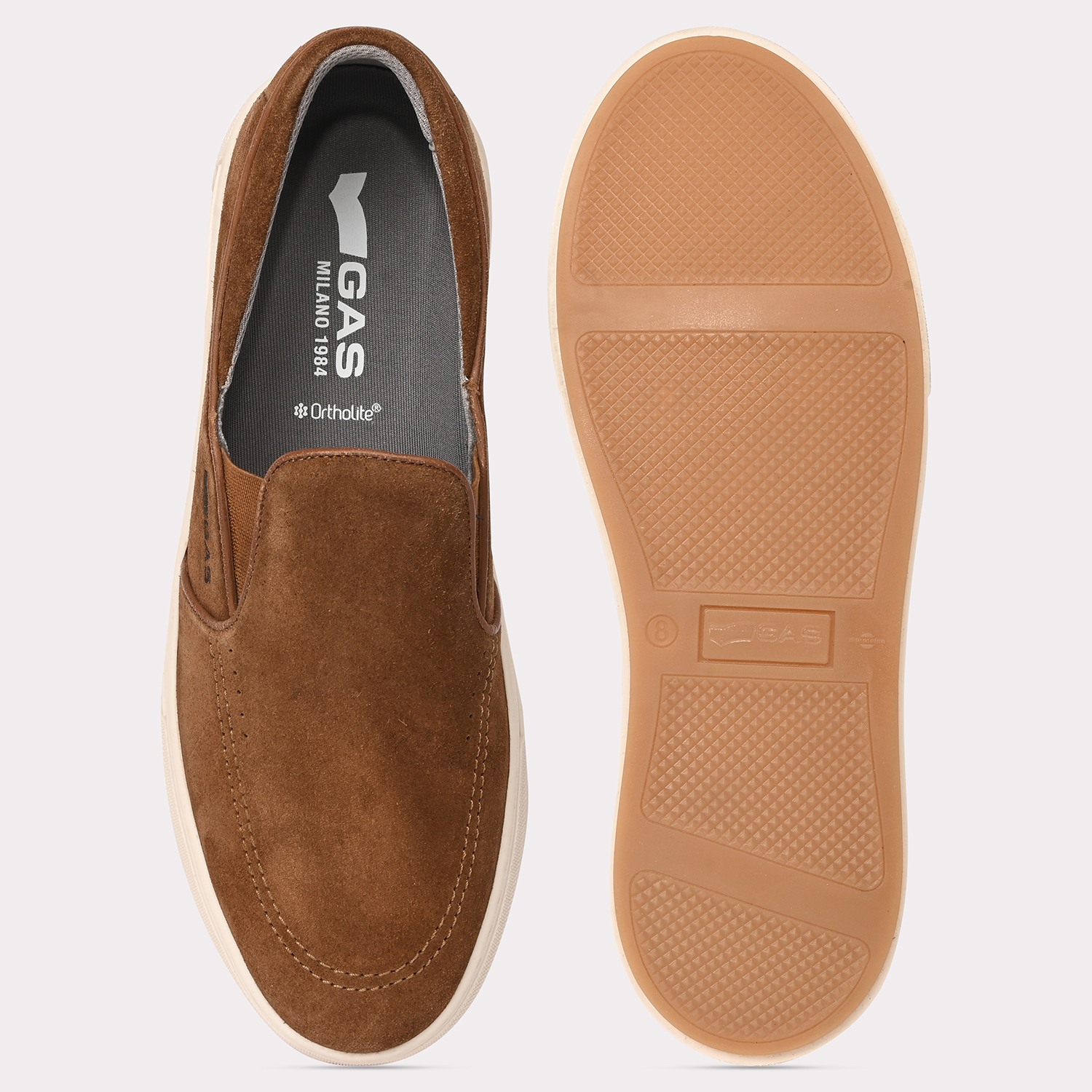 GAS | Men Zippi Brown Casual Loafers|6
