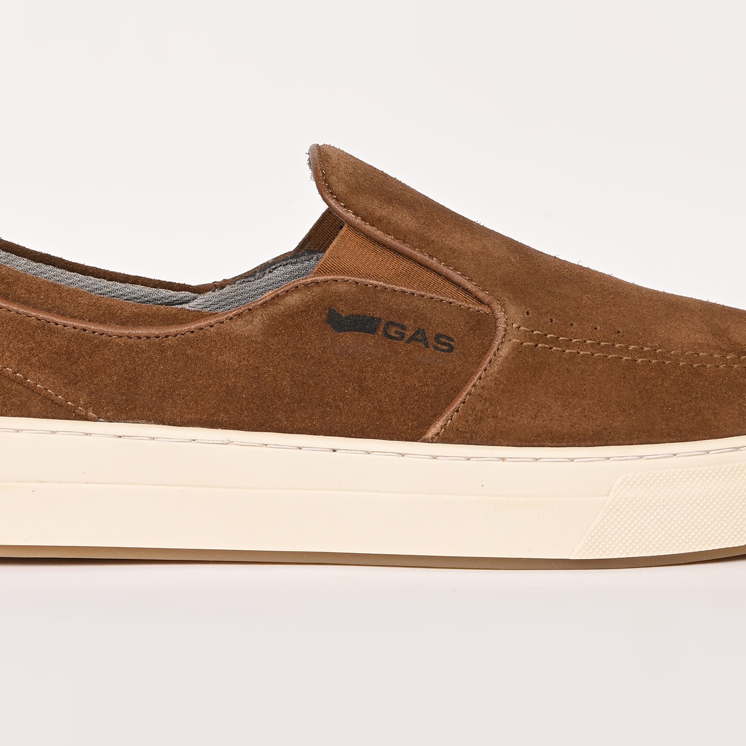 GAS | Men Zippi Brown Casual Loafers|3
