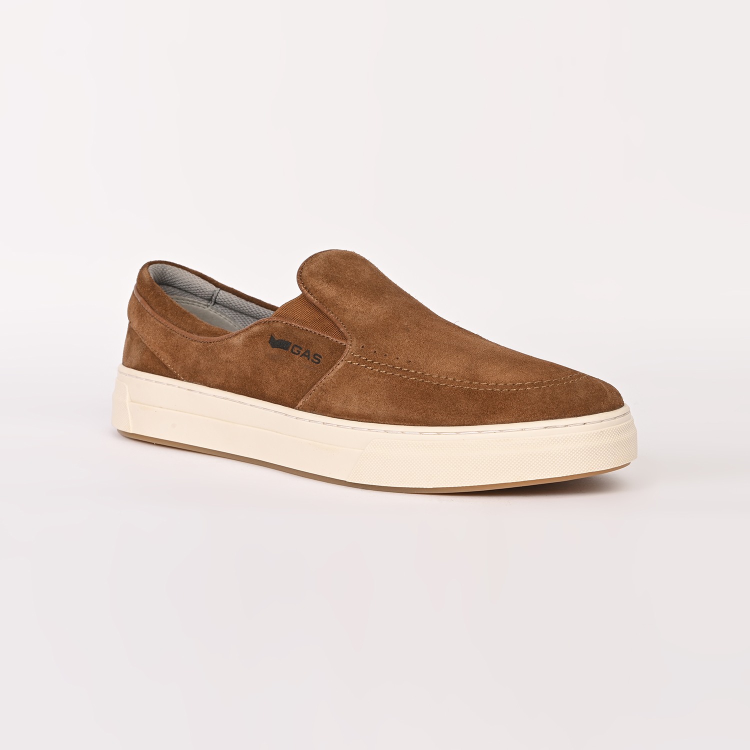 GAS | Men Zippi Brown Casual Loafers|4