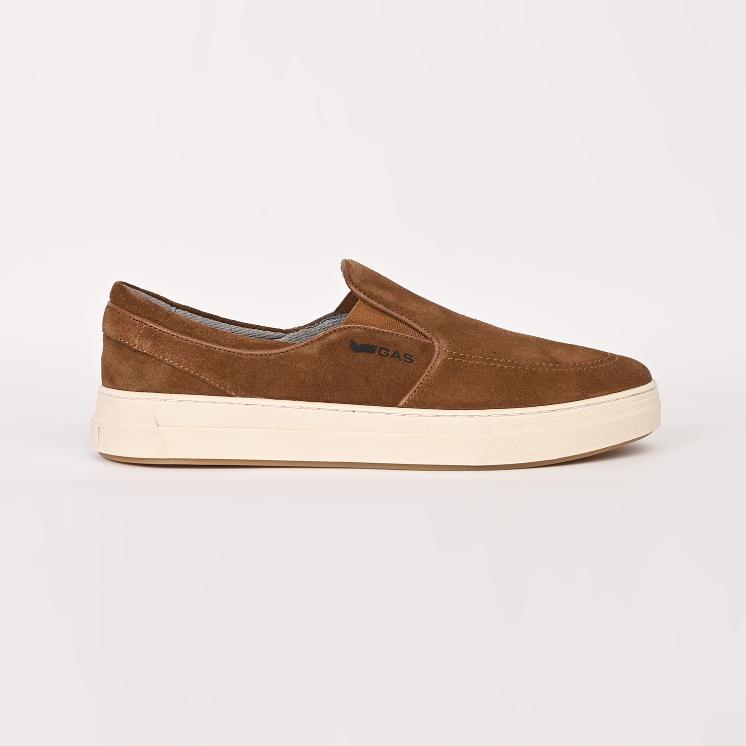 GAS | Men Zippi Brown Casual Loafers|2