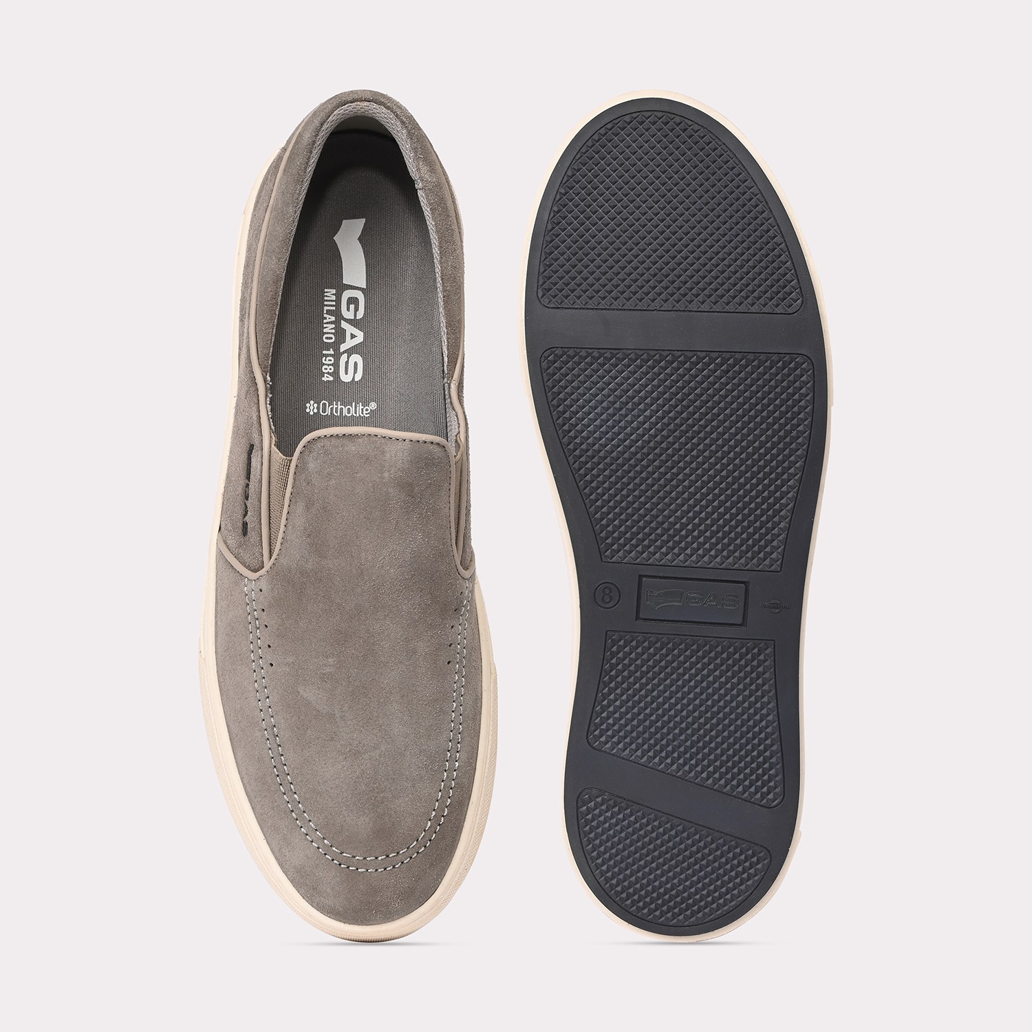 GAS | Men Zippi Grey Loafers|5