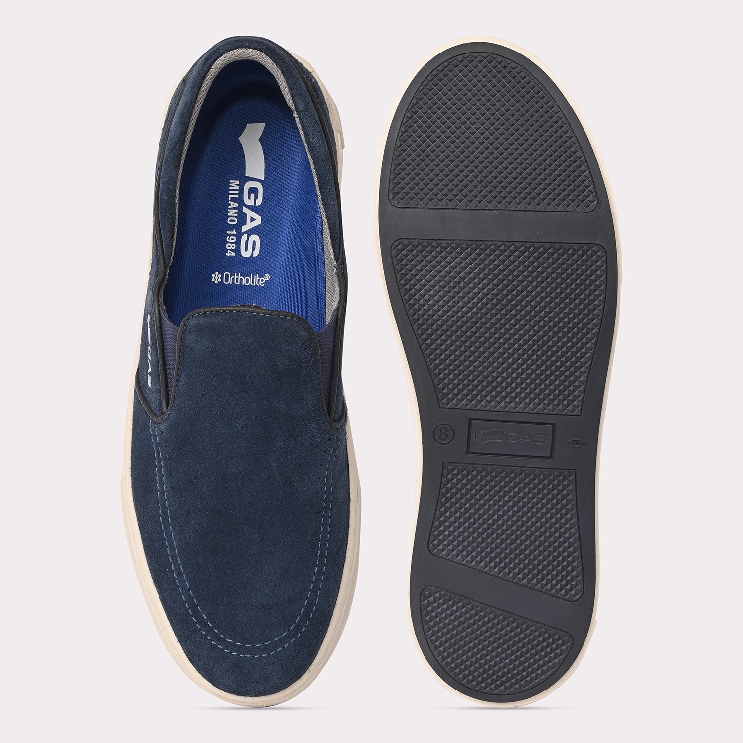 GAS | Men Zippi Navy Loafers|4