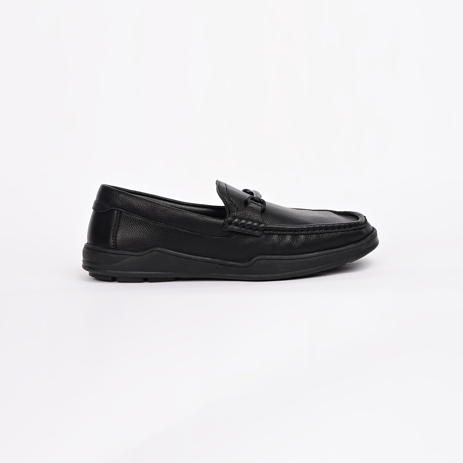 GAS | GAS Men StrideNoir Black Loafers|1