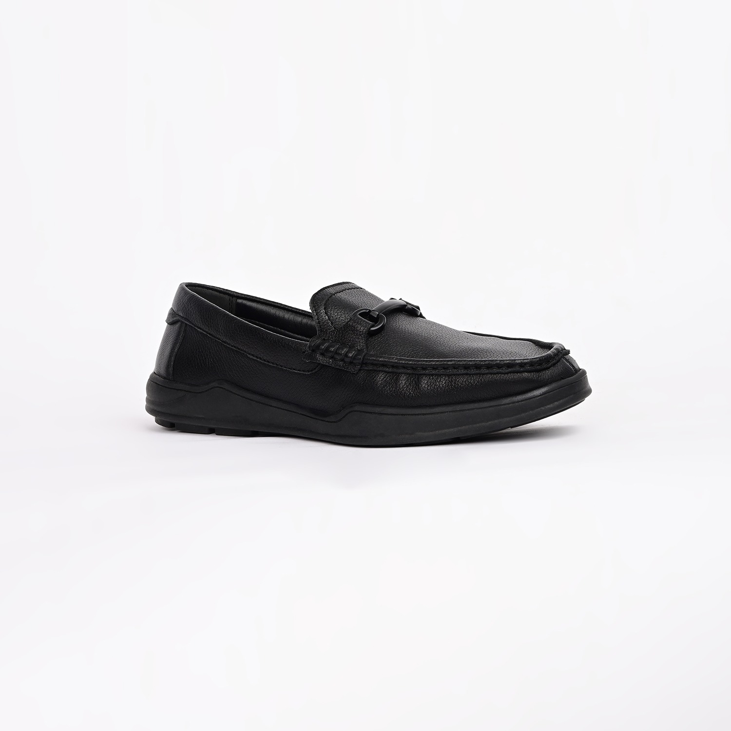 GAS | GAS Men StrideNoir Black Loafers|0