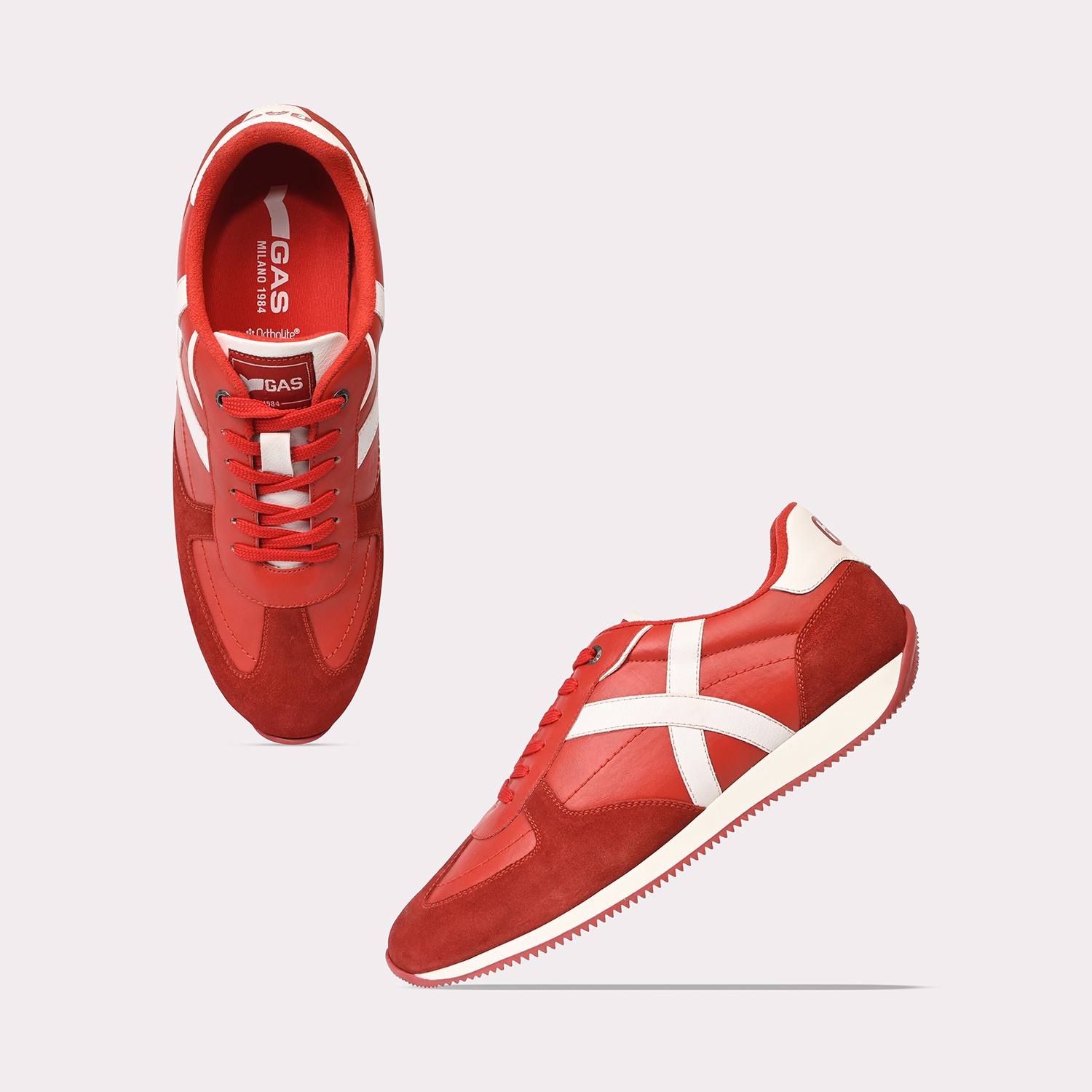 GAS | GAS Men SkyLiner Red Sneakers|5