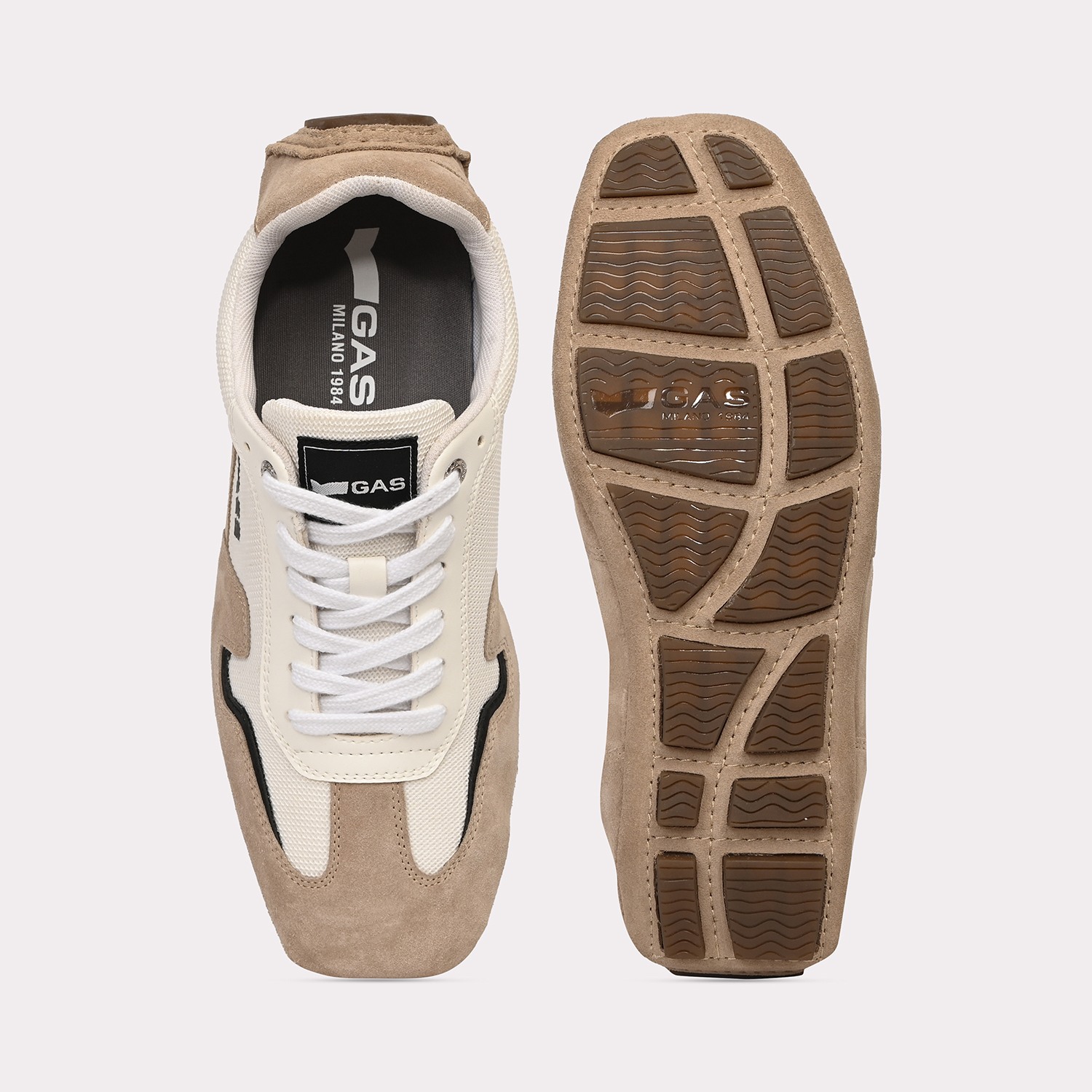 Men White Beige Fortezza Casual Sneaker