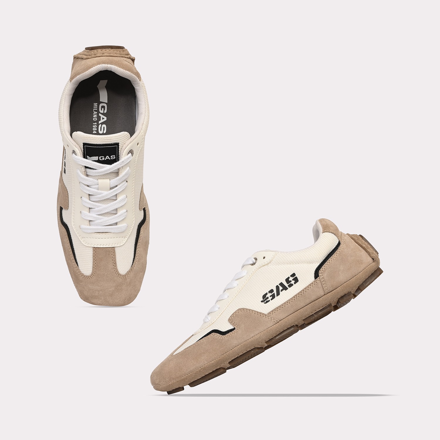 Men White Beige Fortezza Casual Sneaker