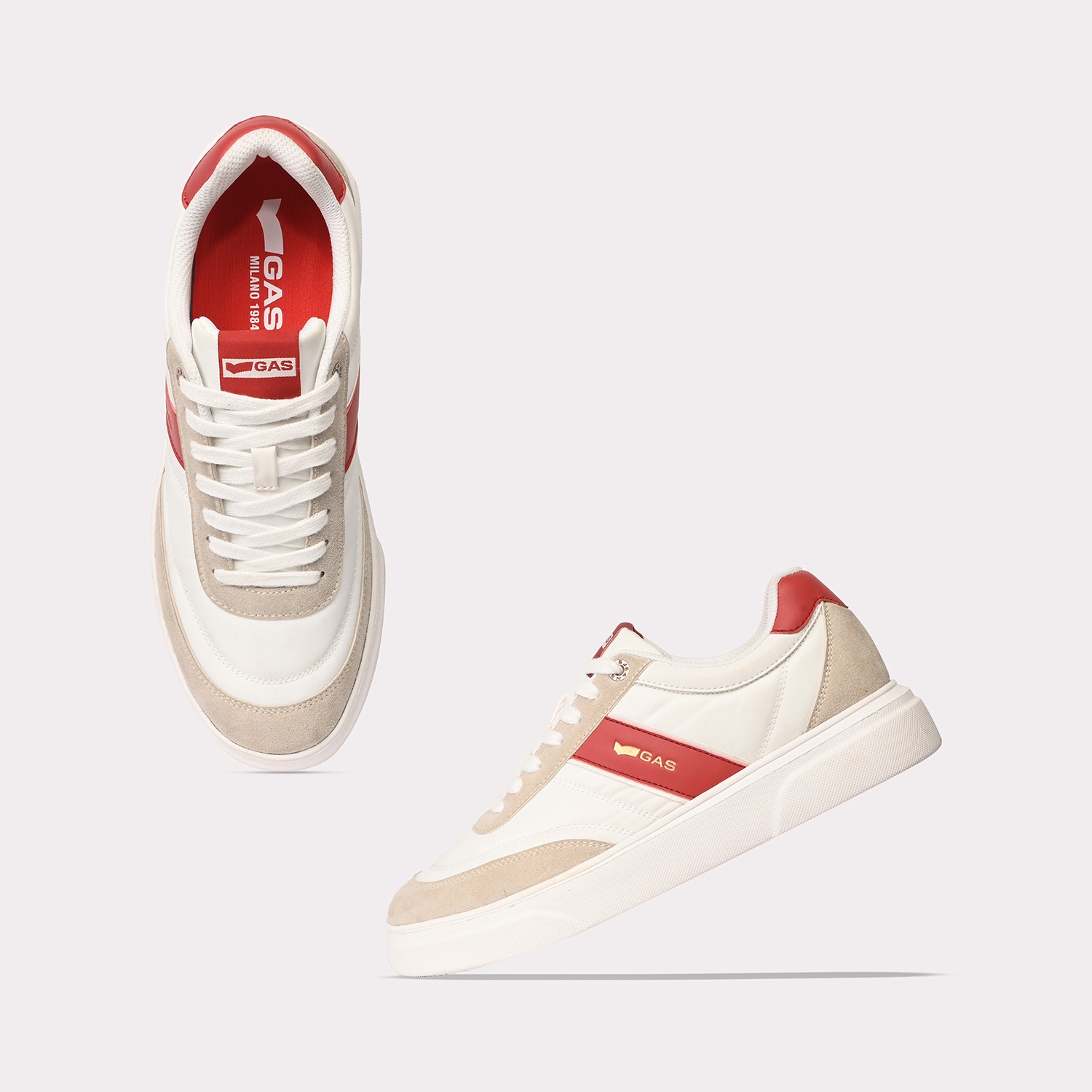 GAS | Men Luciano White Casual Sneakers|5