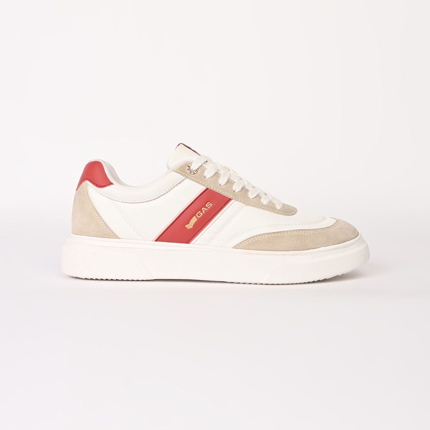 GAS | Men Luciano White Casual Sneakers|1