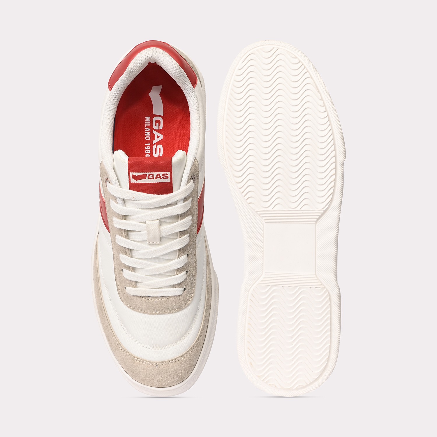 GAS | Men Luciano White Casual Sneakers|4