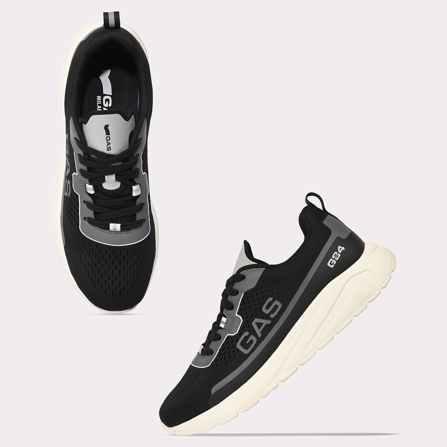 GAS | Men Eclipse-V1 Black Casual Sneakers|4