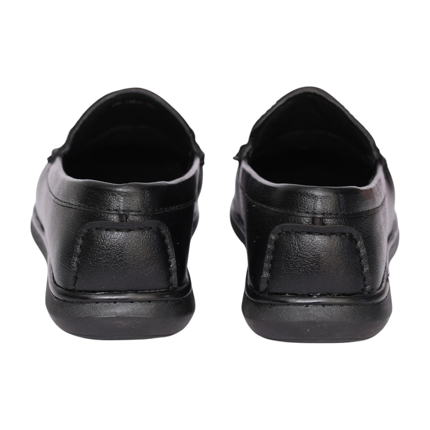 Men Black Monarch Horsebit Loafers