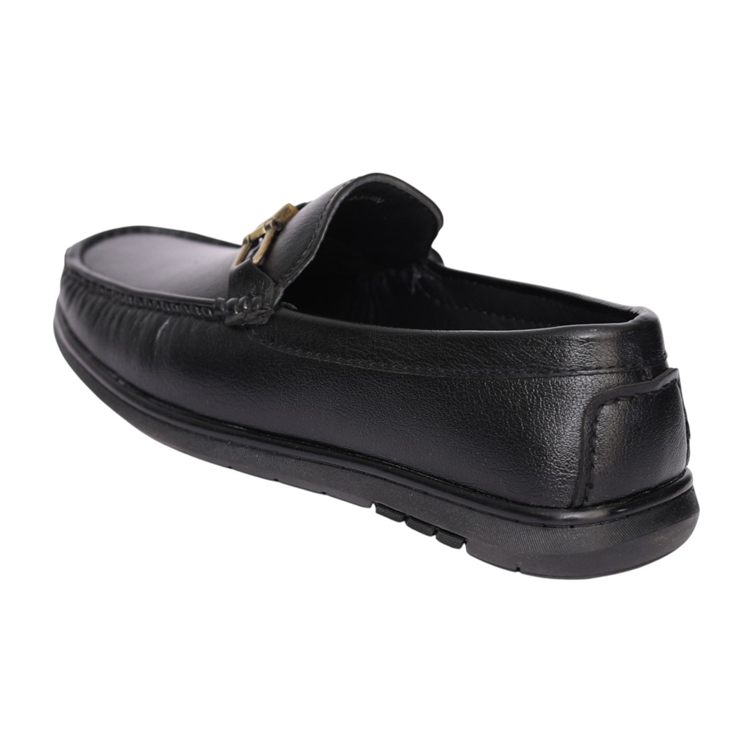 Men Black Monarch Horsebit Loafers
