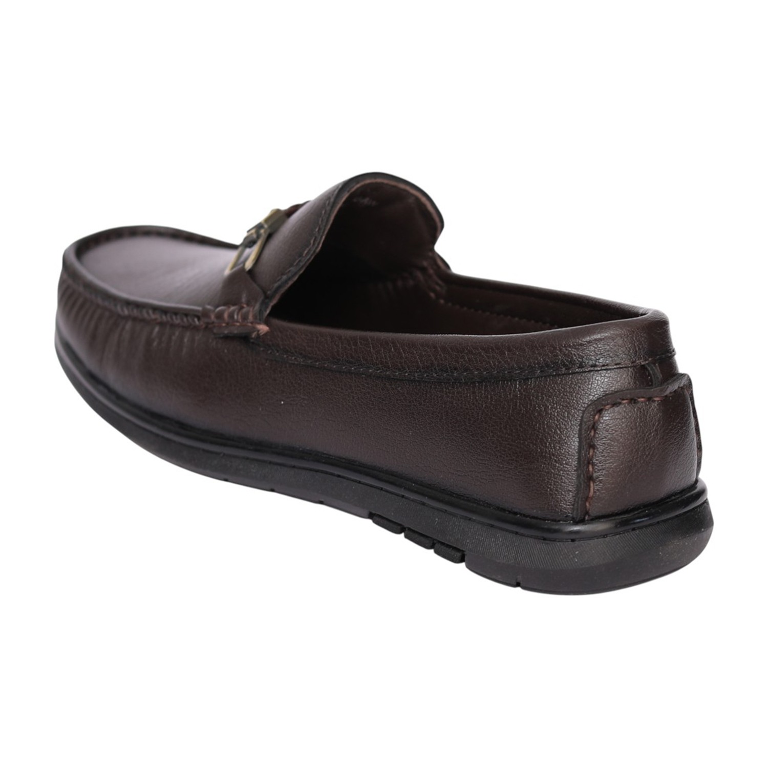 Men Brown Monarch Horsebit Loafers