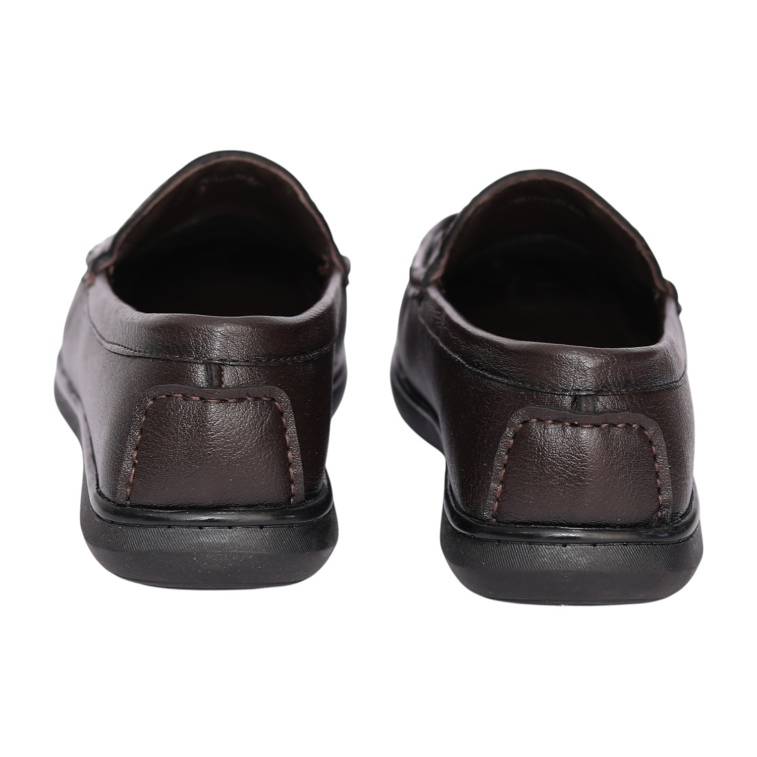 Men Brown Monarch Horsebit Loafers