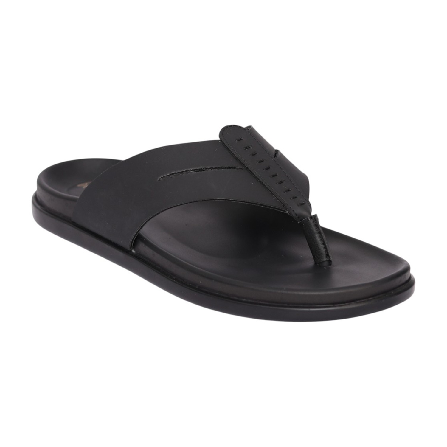 Men Black RidgeCraft Toe-Post Sandals