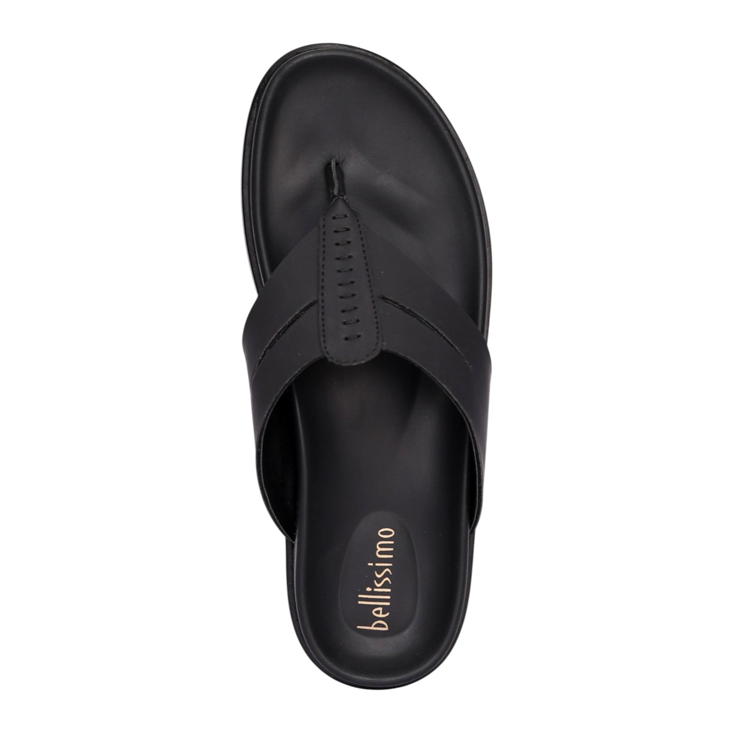 Men Black RidgeCraft Toe-Post Sandals