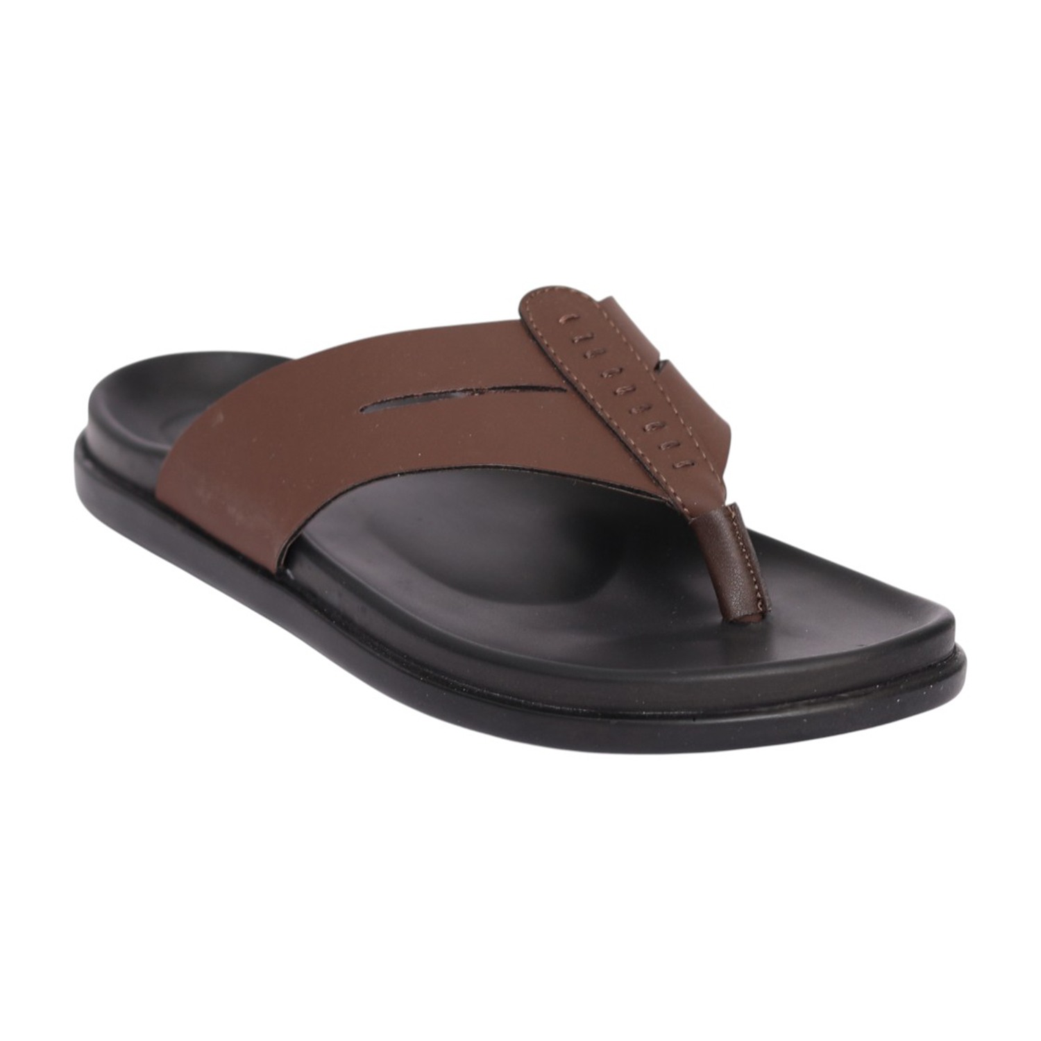 Men Brown RidgeCraft Toe-Post Sandals