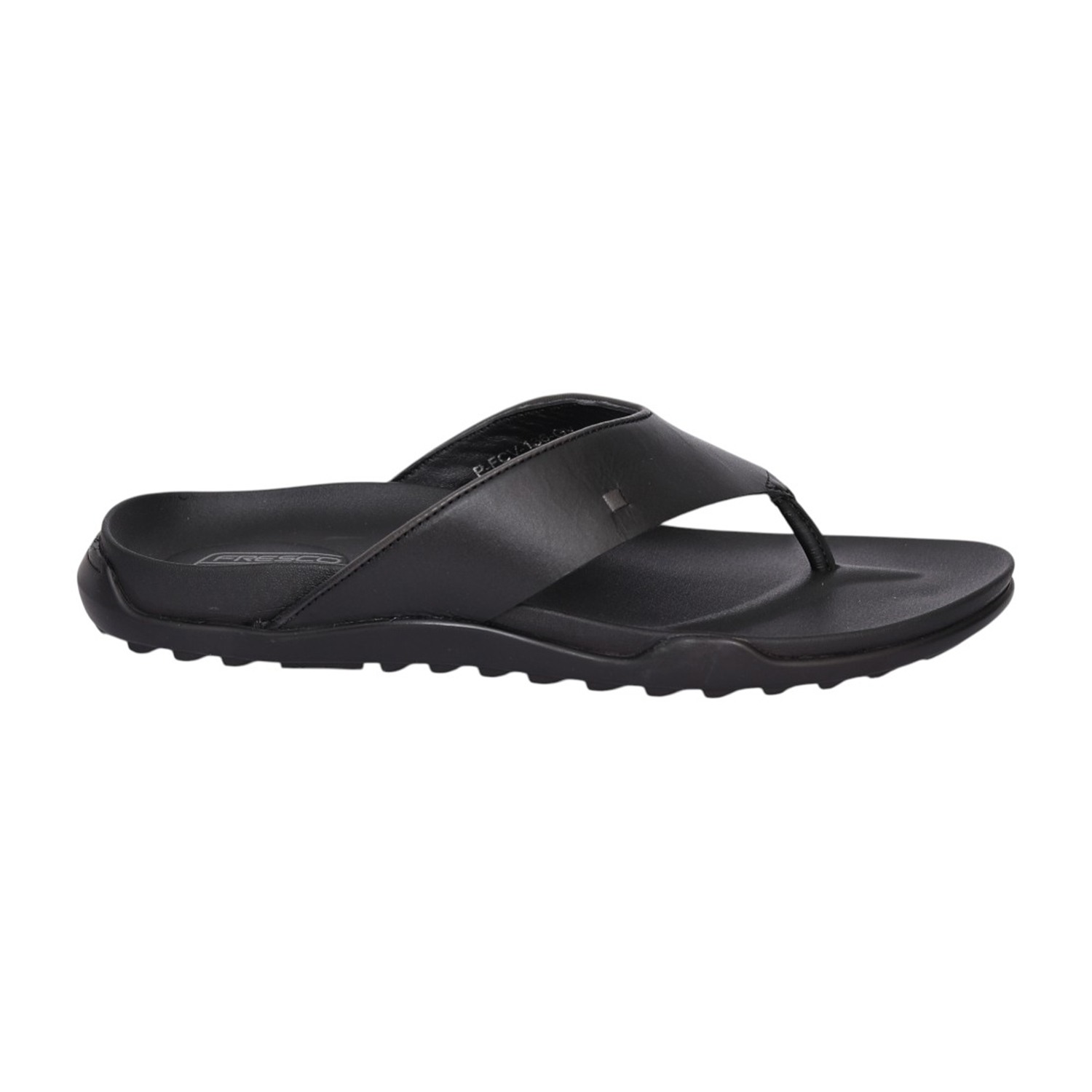 Men Black Comfort Thong Sandals