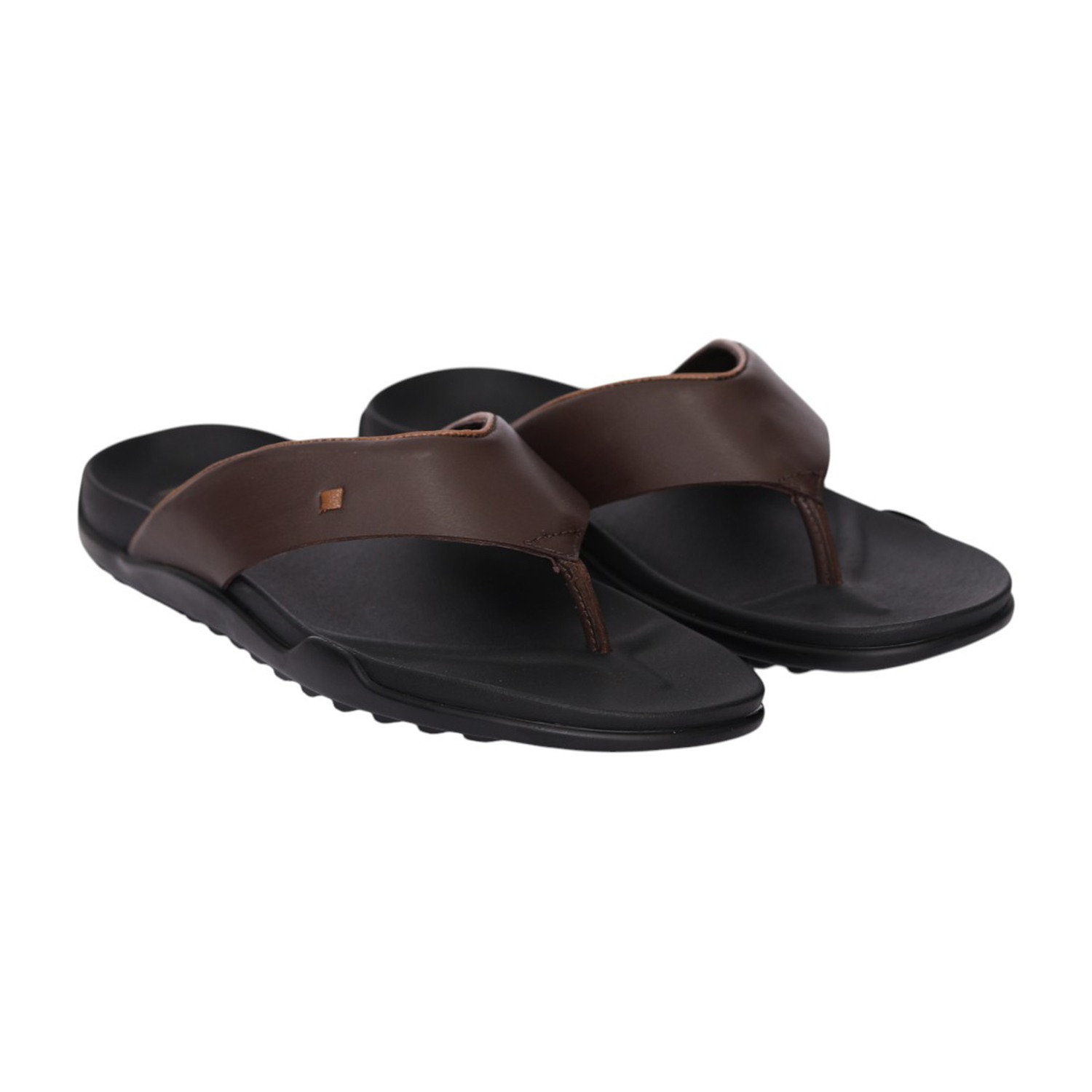 Men Brown Comfort Thong Sandals