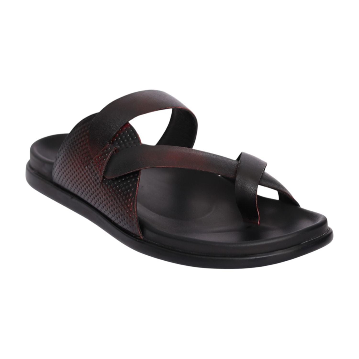 Men Bordo Dual Strap Casual Sandals
