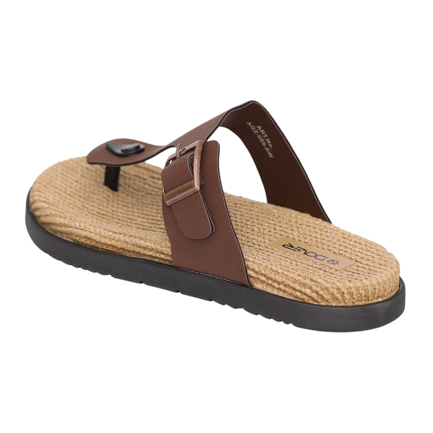 Men Beige Nomad Strap Toe-Post Sandals | Centro Shoes & More