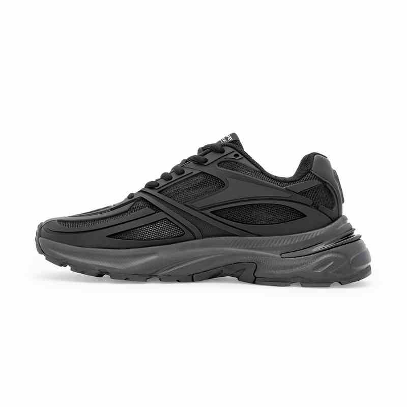 Red Tape | Men’s All-Black Lace-Up Sports & Running Shoes|3