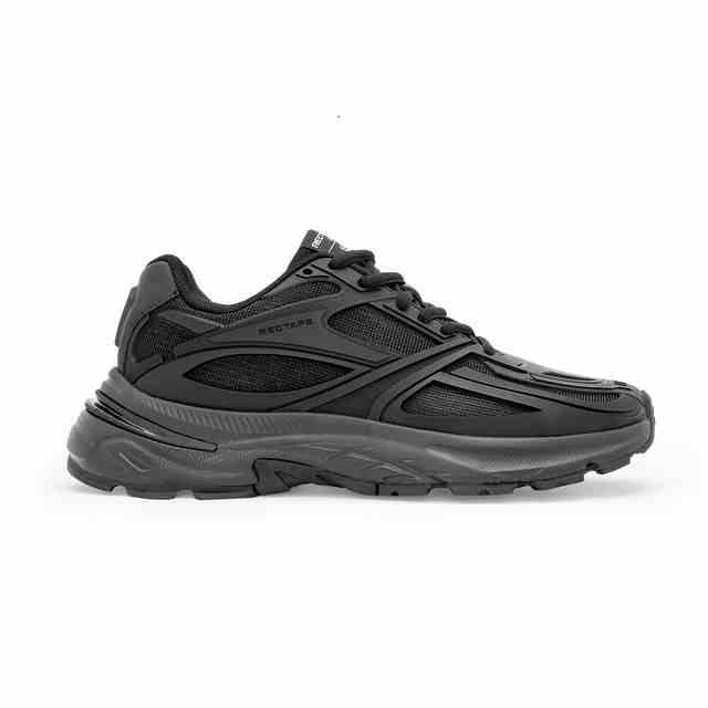 Red Tape | Men’s All-Black Lace-Up Sports & Running Shoes|1