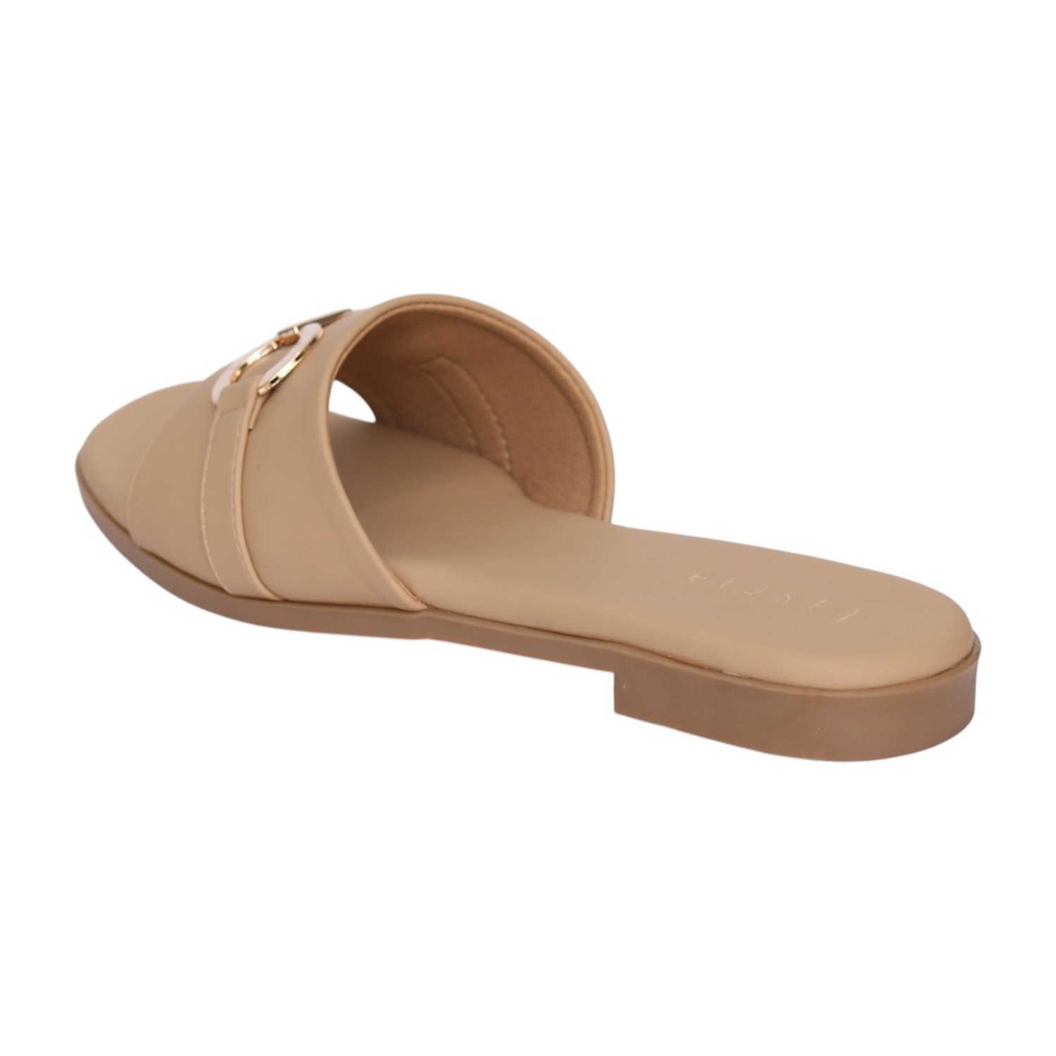 Women Beige Decorative Link Sandal