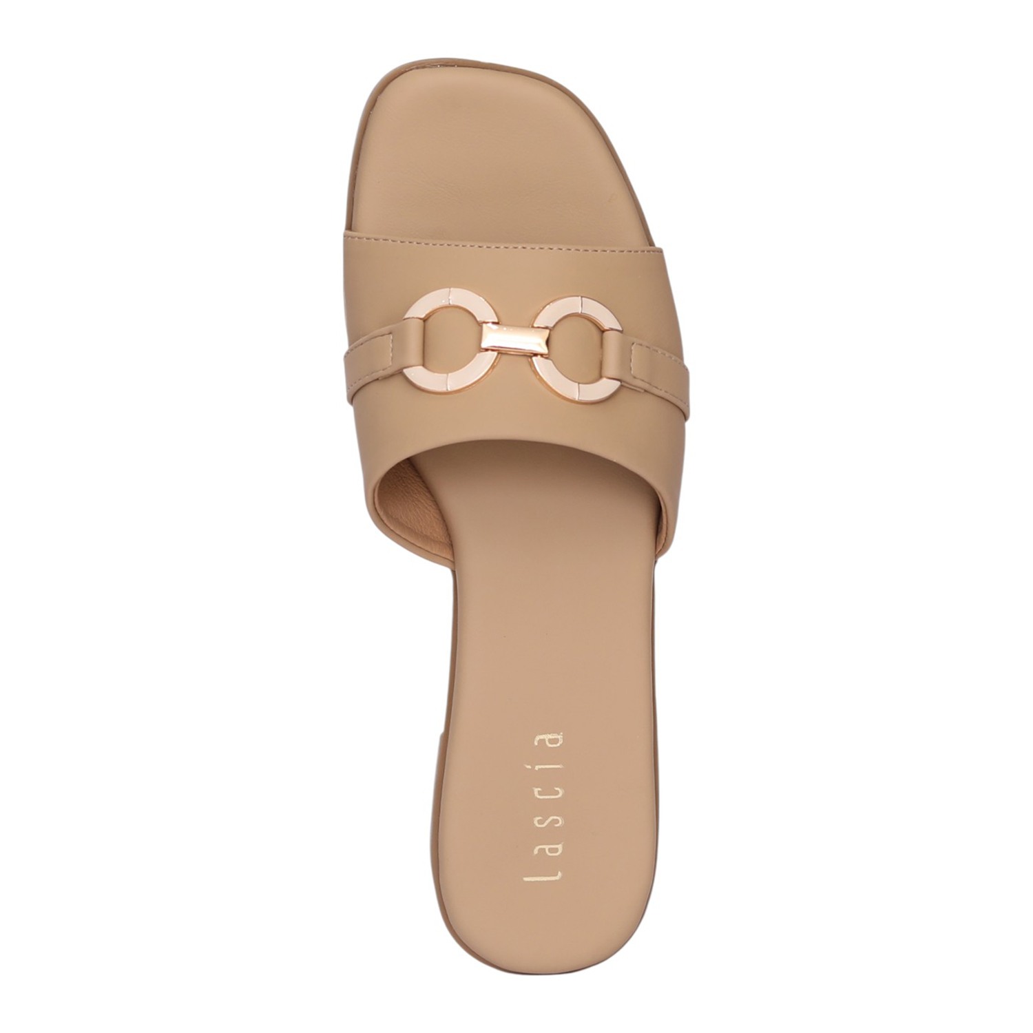 Women Beige Decorative Link Sandal