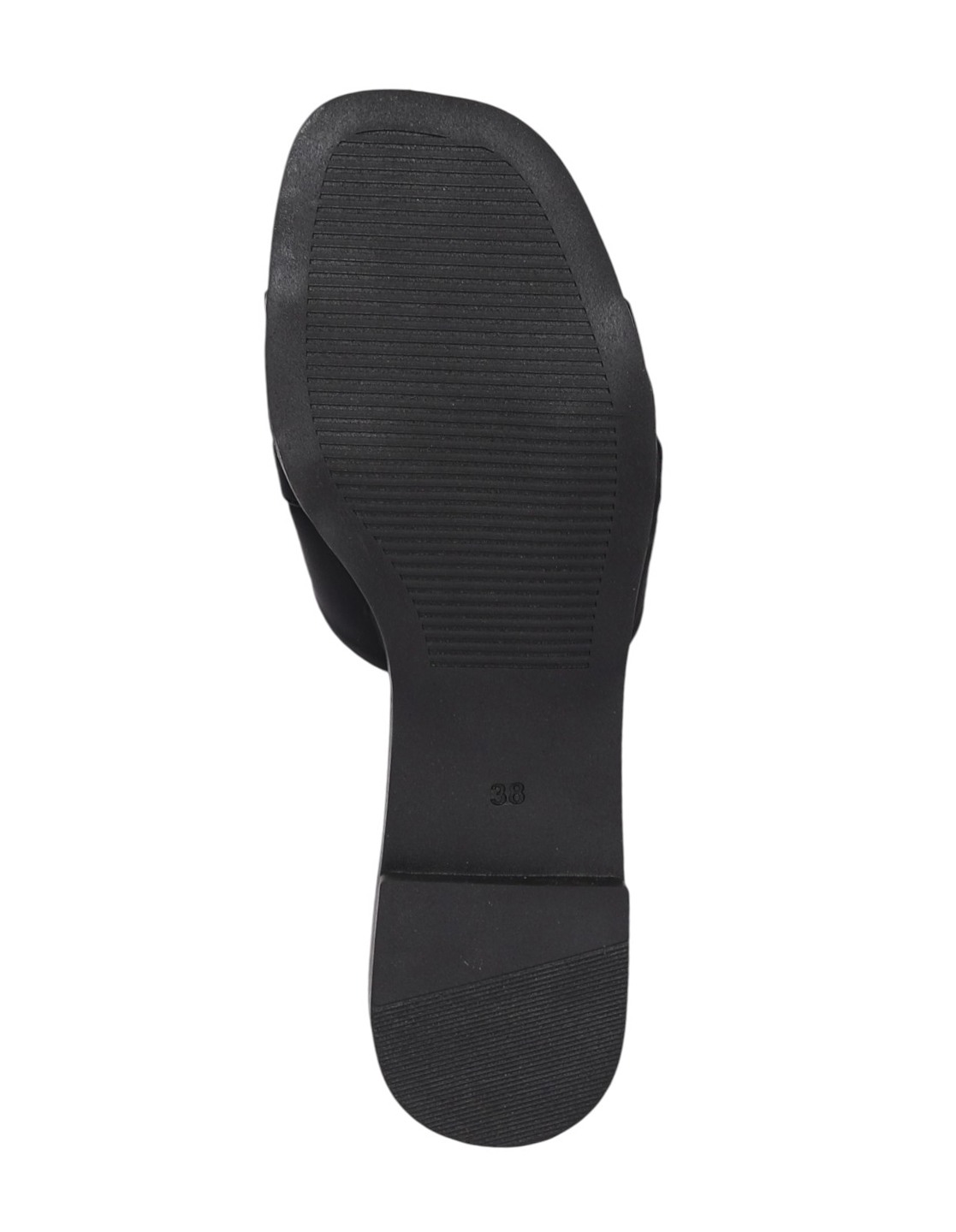 Women Black Decorative Link Sandal