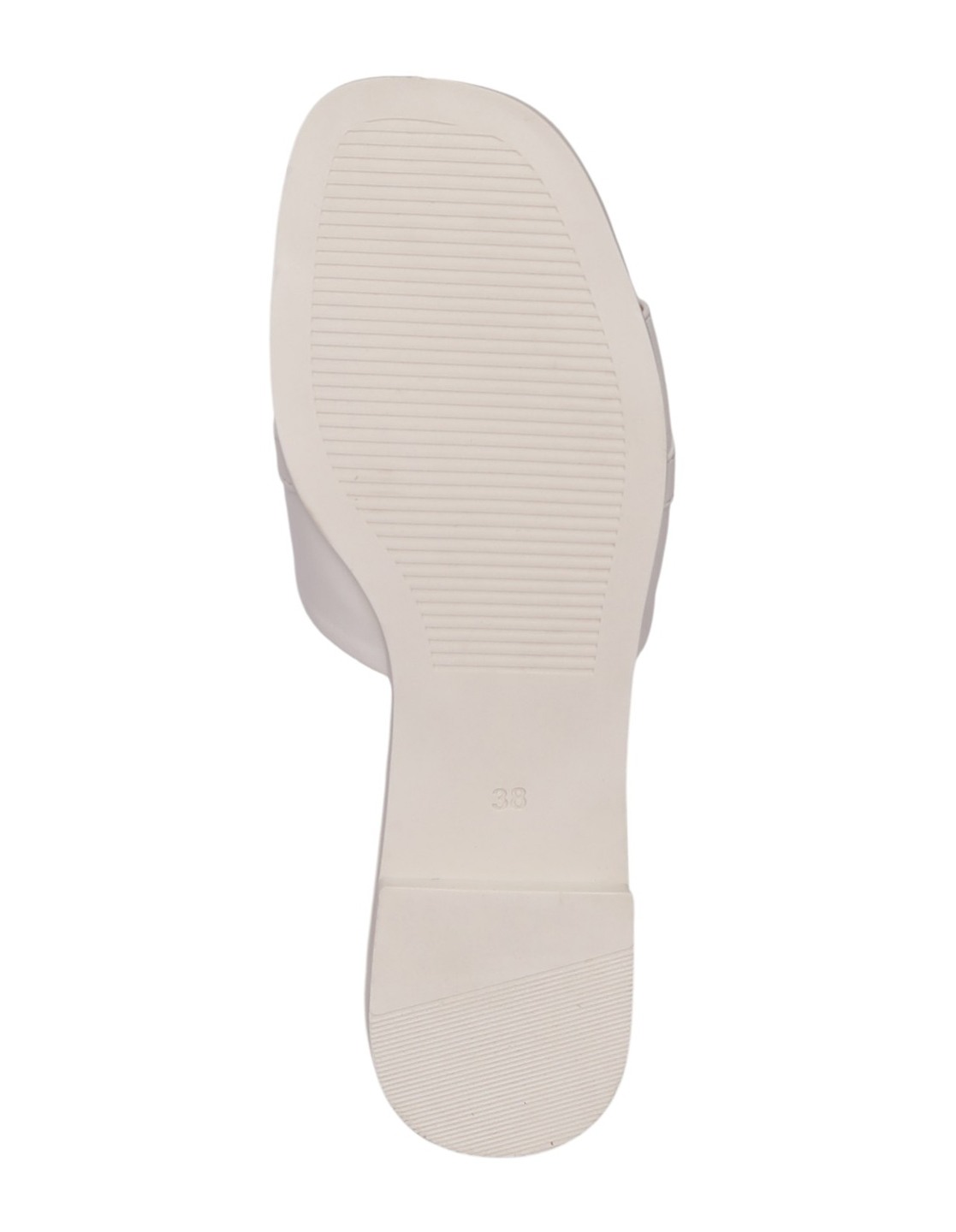 Women White Decorative Link Sandal