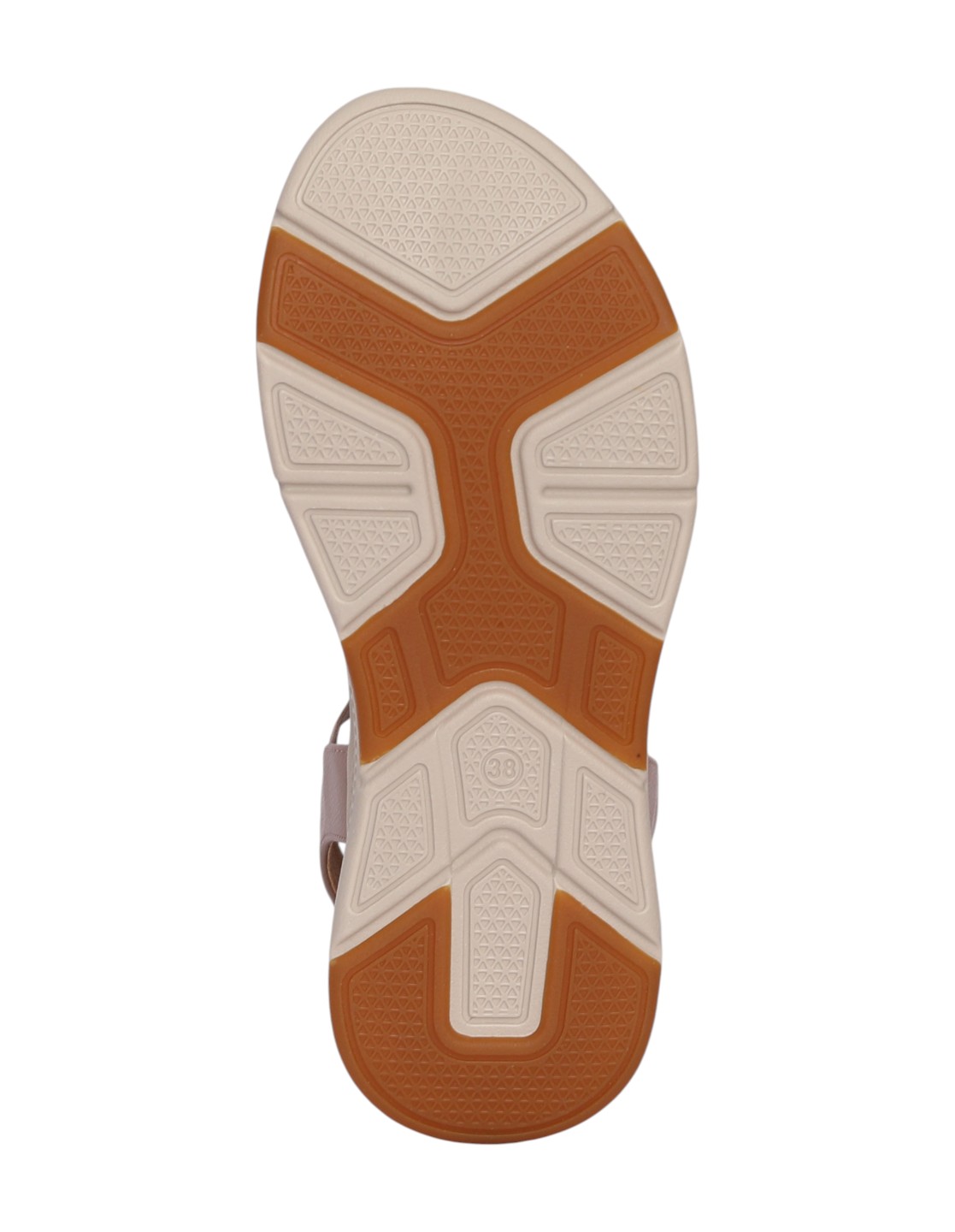 Women Peach Shimmer Strap Comfort Sandal