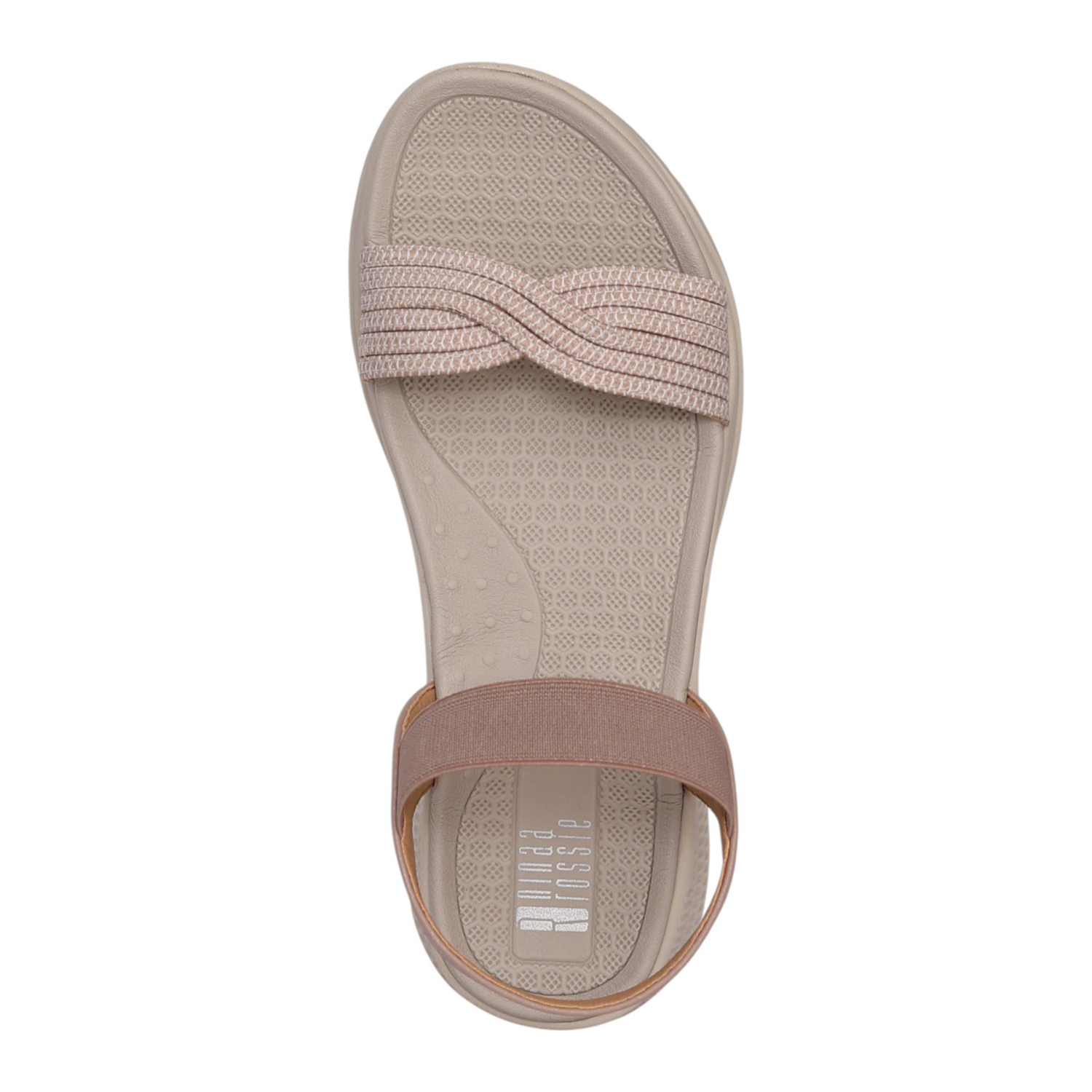 Women Peach Shimmer Strap Comfort Sandal