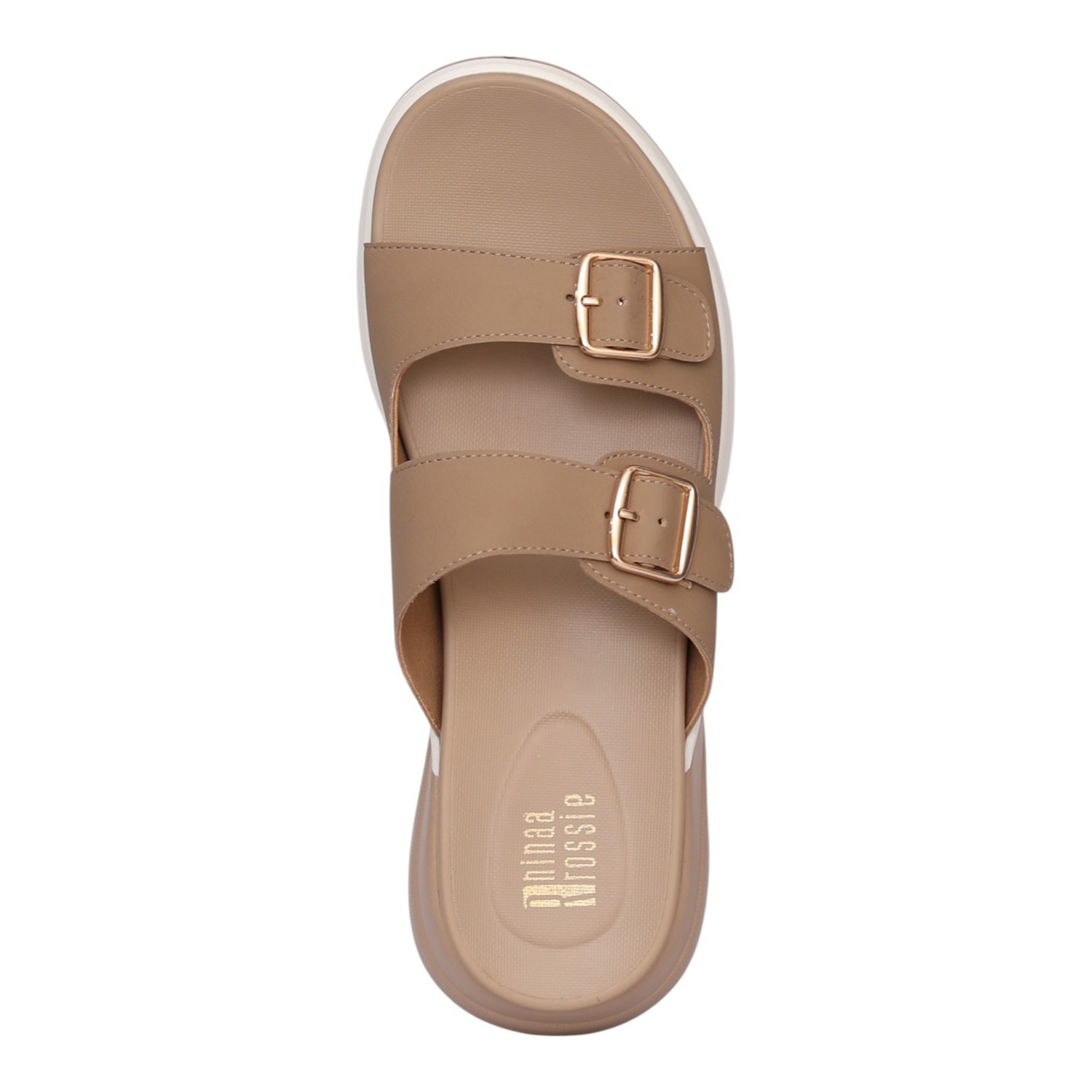 Women Taupe Elite Buckle Sandal