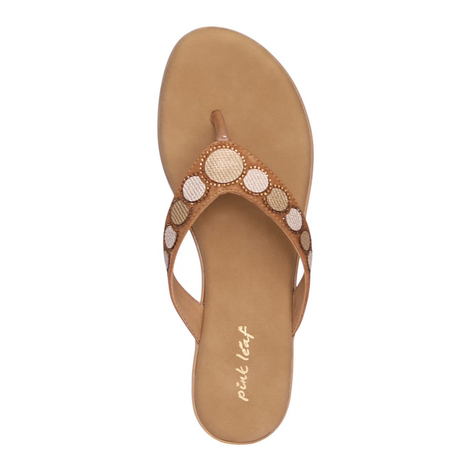 Women Antique Regal Mirror Toe Post Wedge