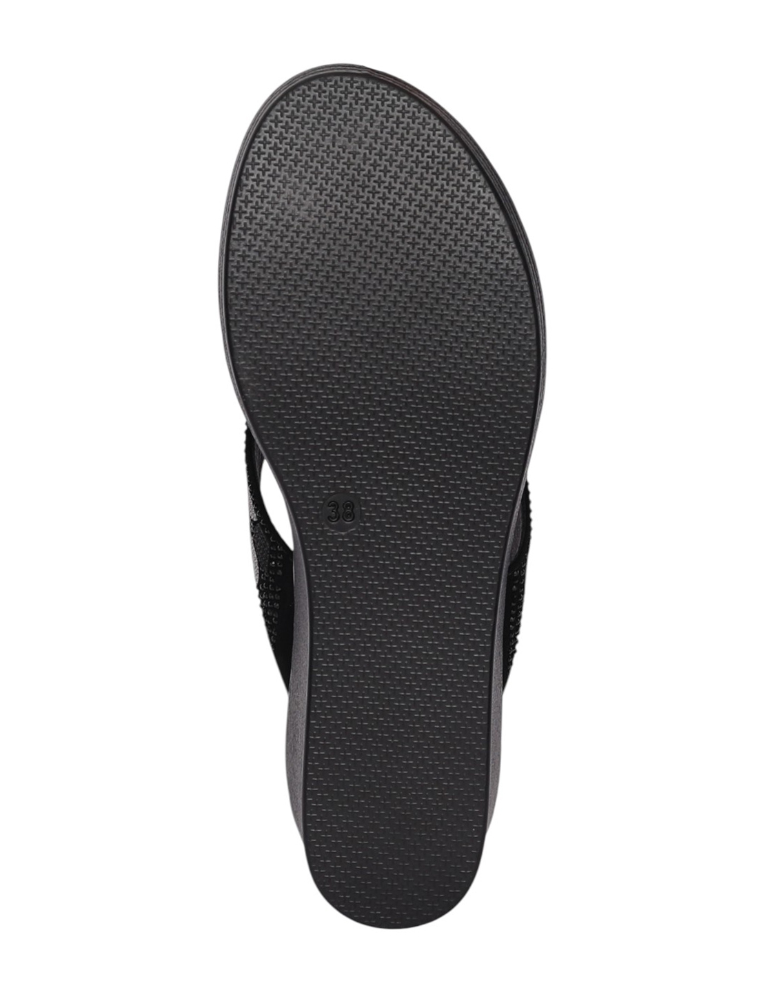 Women Black Midnight Glam Platform Wedge