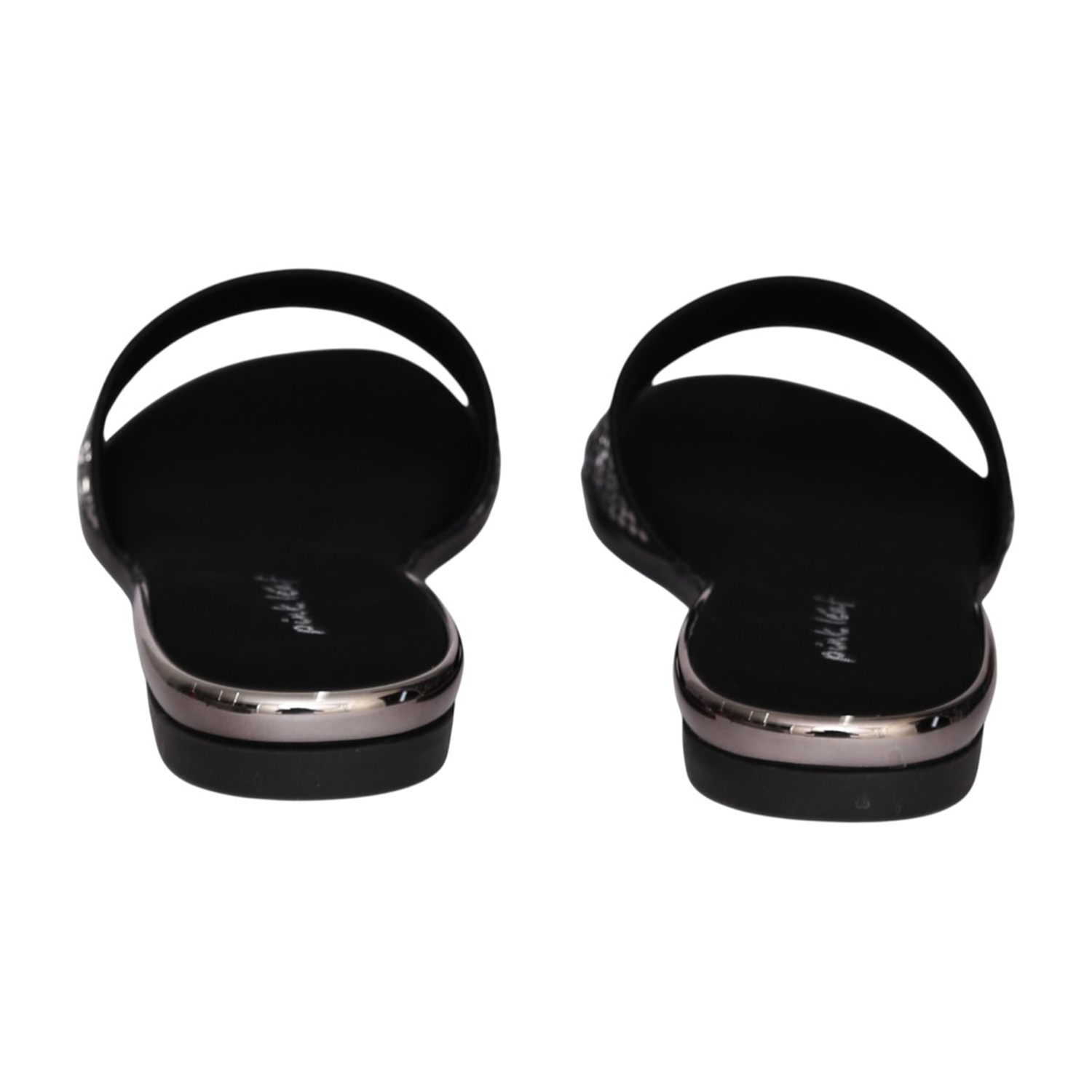 Women Black Celestial Shine Flat