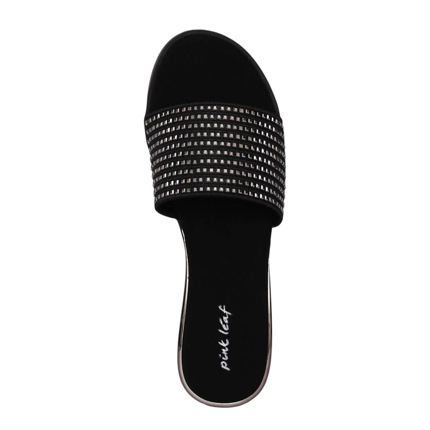 Women Black Celestial Shine Flat