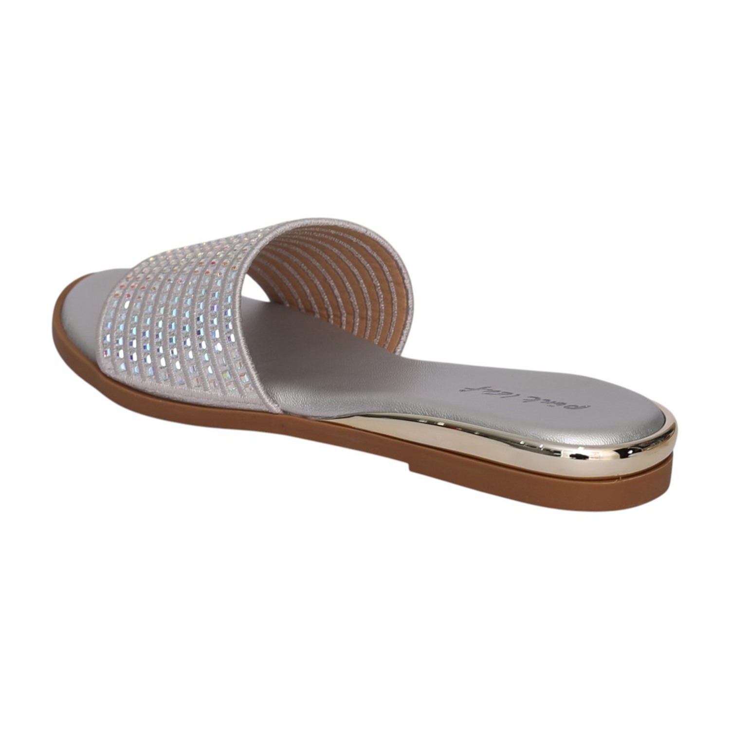 Women Silver Celestial Shine Flat