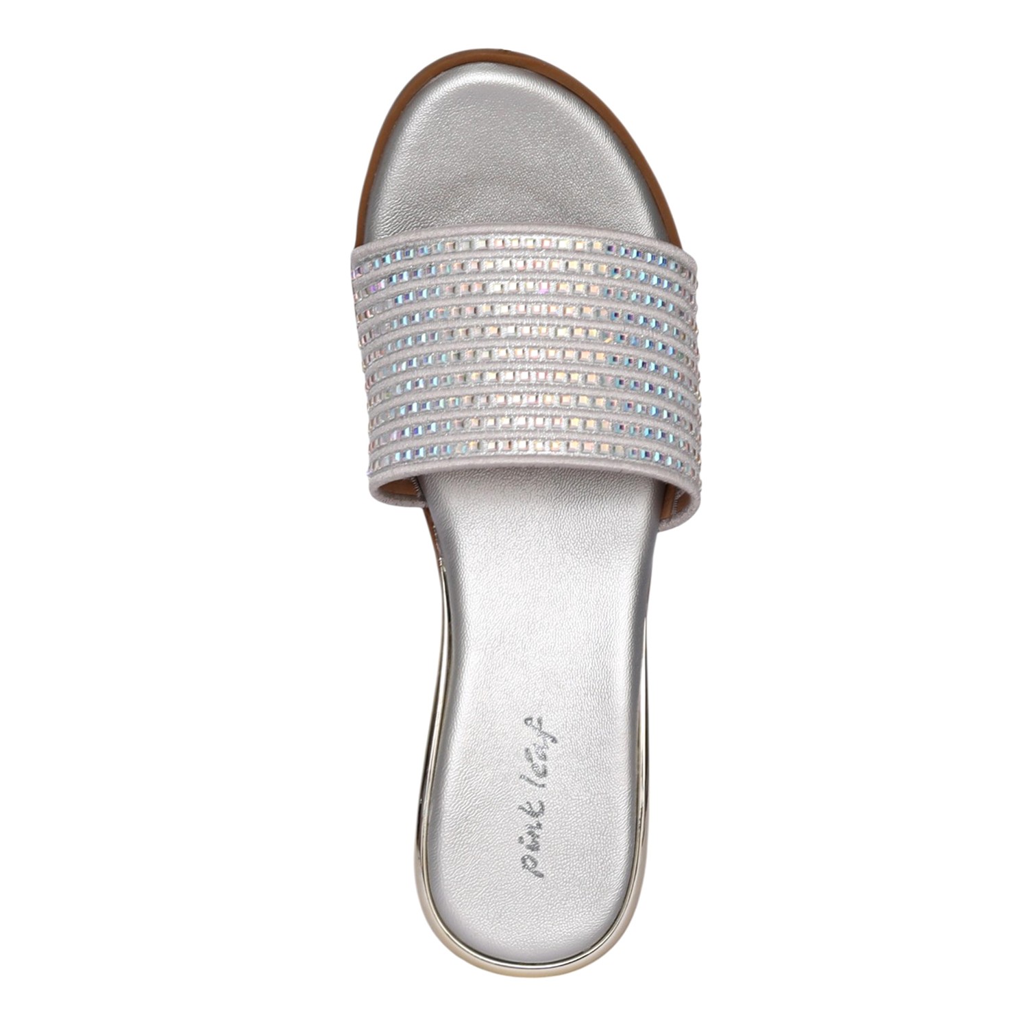 Women Silver Celestial Shine Flat