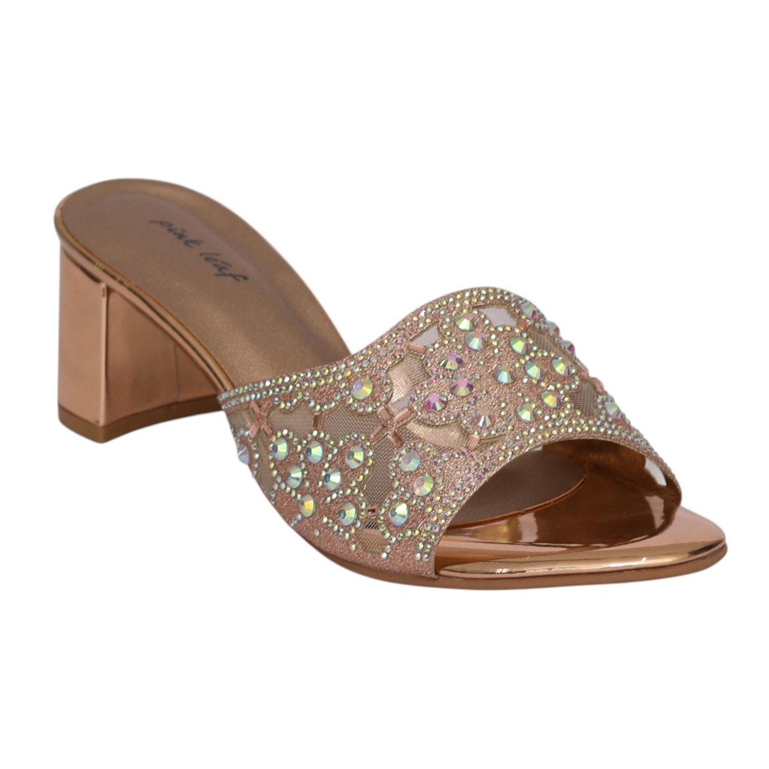 Women Sulthan Aurora Crystal Block Heel