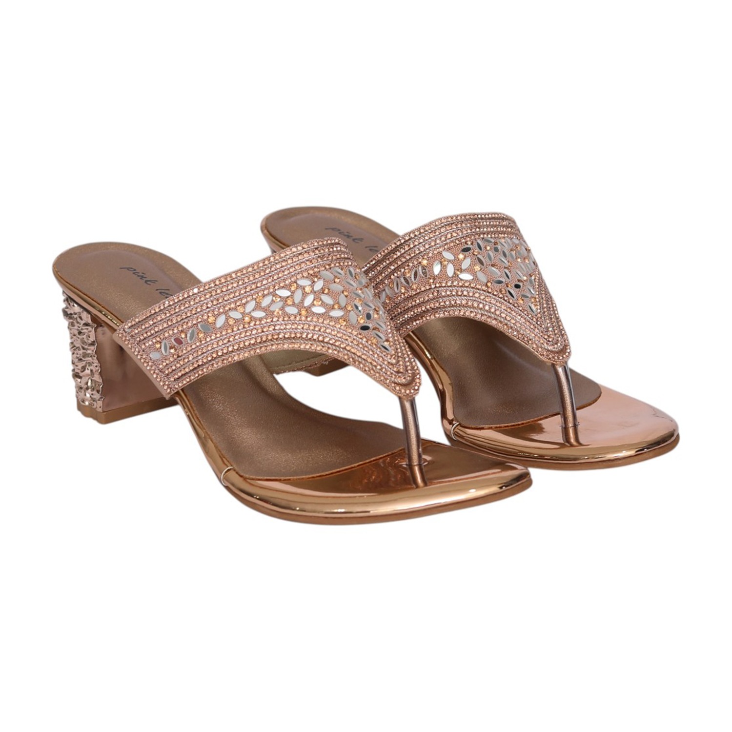 Women Sulthan Imperial Crystal Toe Post Heel