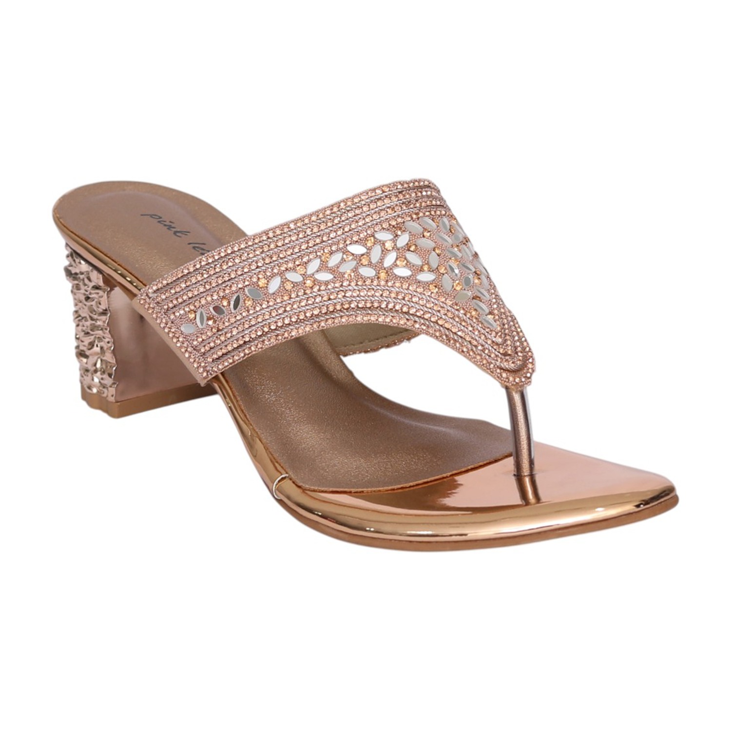Women Sulthan Imperial Crystal Toe Post Heel