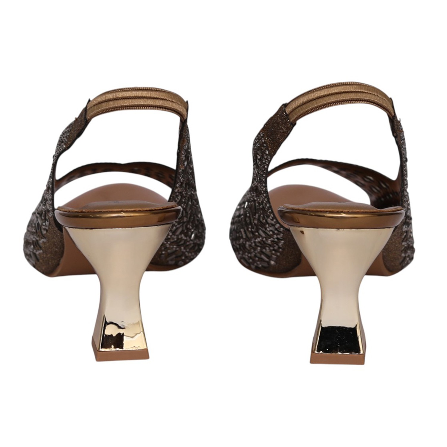 Women Antique Glam Cutout Slingback Heel