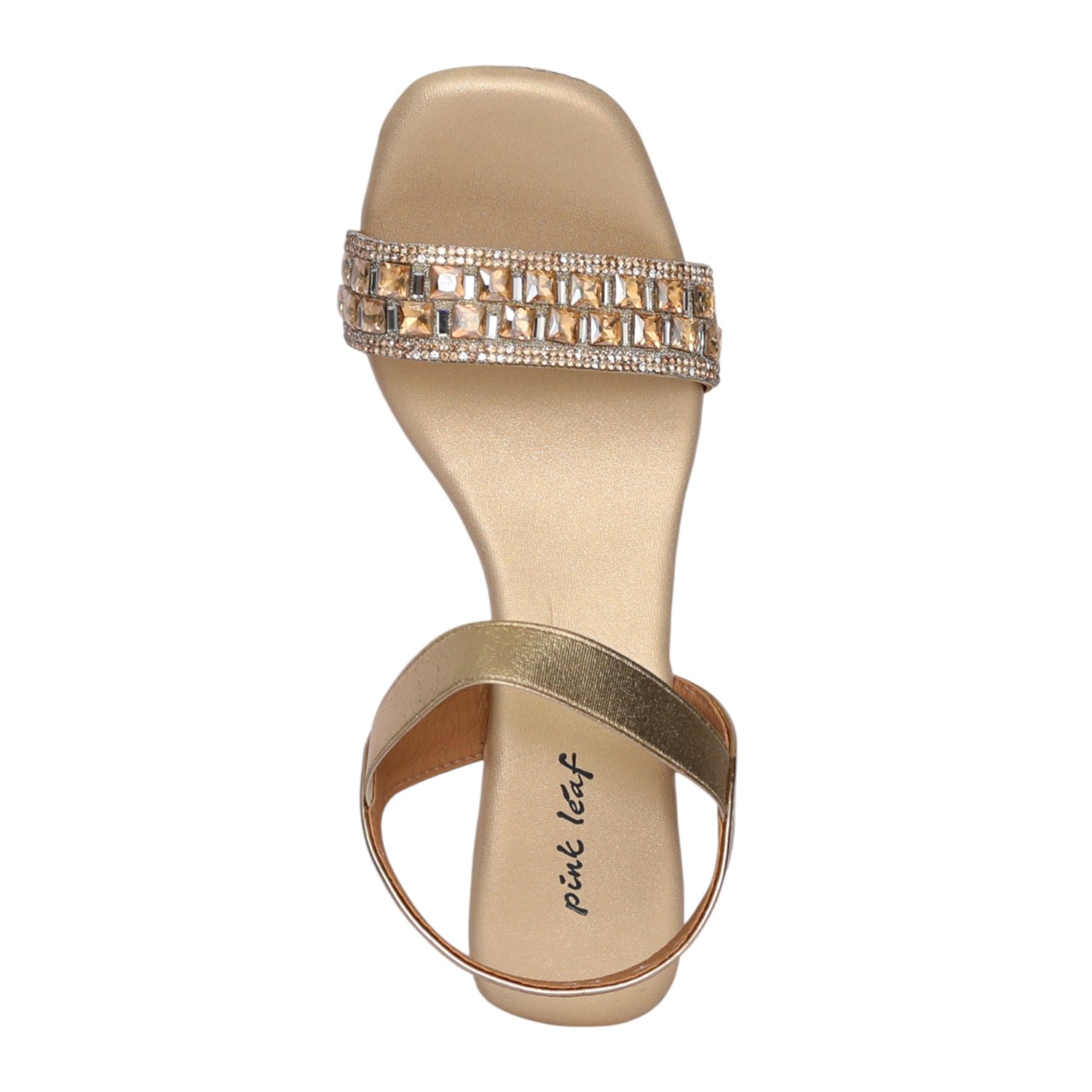 Women Gold Opulence Block Heel