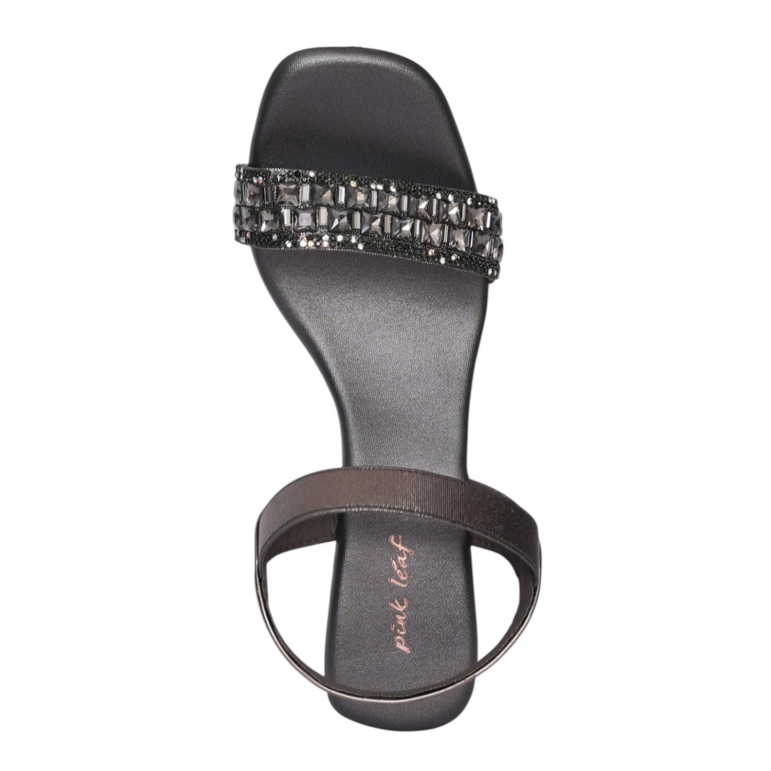 Women Gun Metal Opulence Block Heel