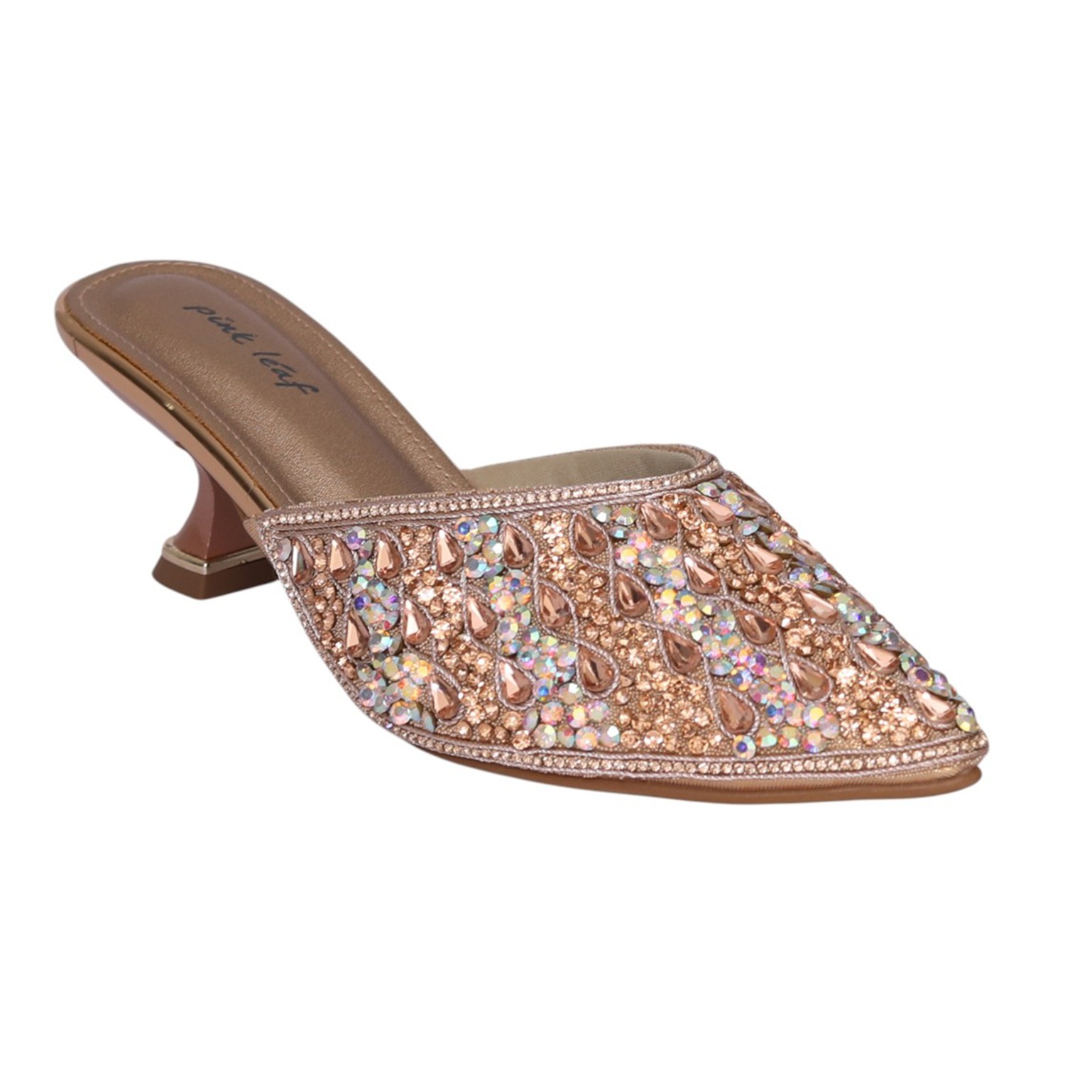 Women Sulthan Luxe Rhinestone Mule Heel