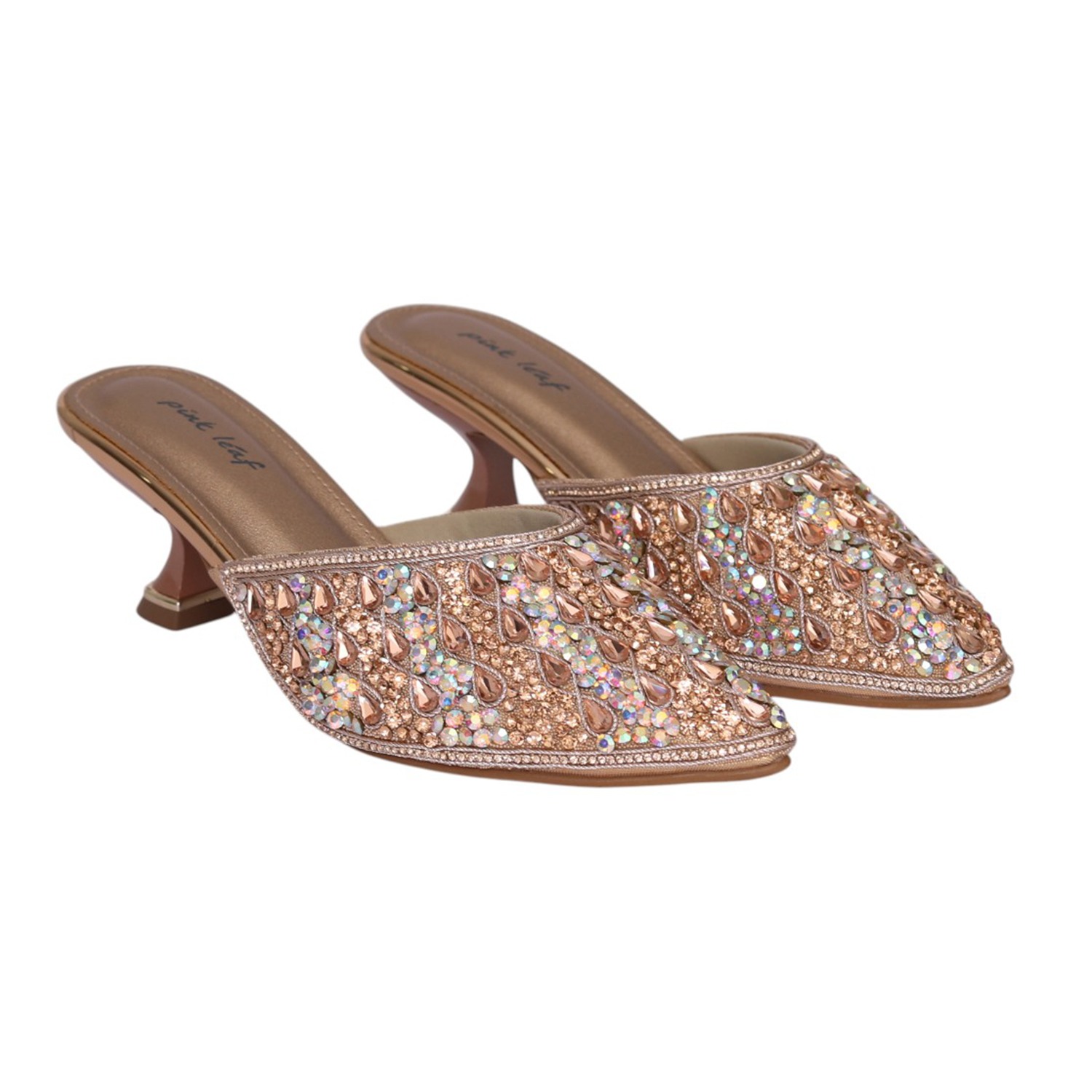 Women Sulthan Luxe Rhinestone Mule Heel
